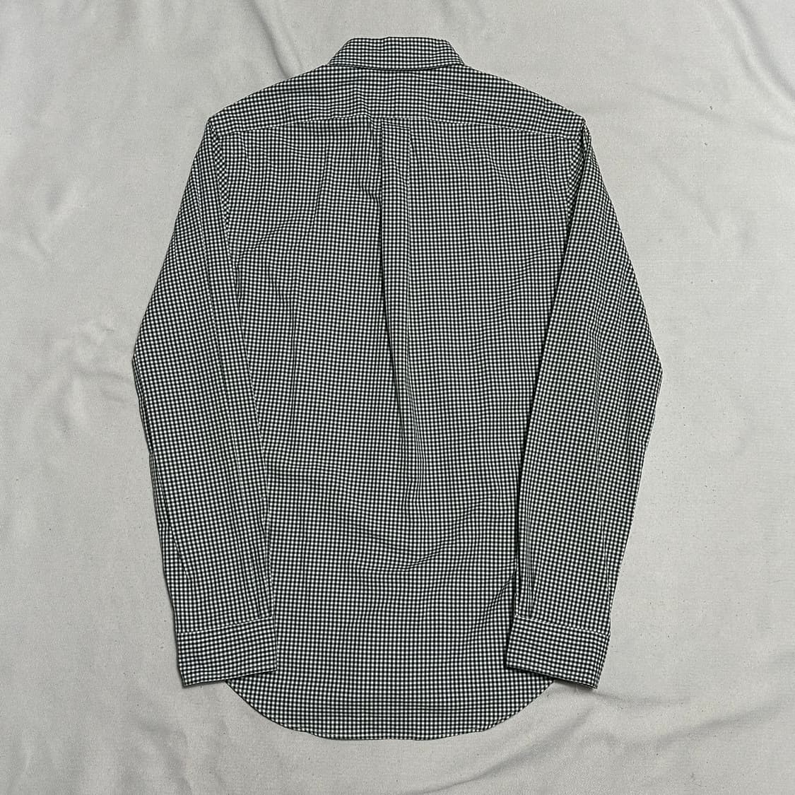 S 폴로 랄프로렌 슬림핏 그린 깅엄 체크 포플린 셔츠 상품이미지3