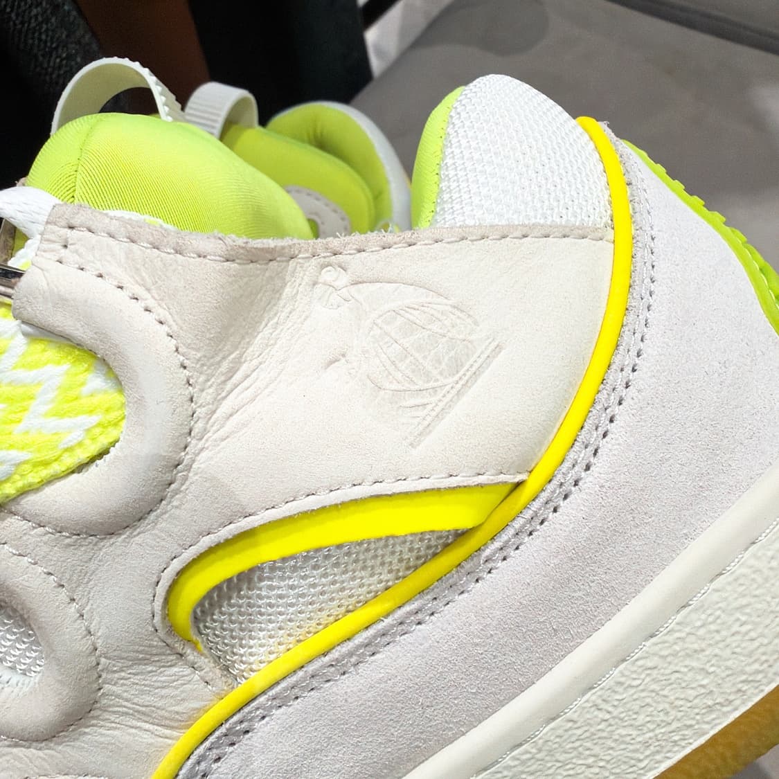 (정품/새상품) (정품/새상품) LANVIN 랑방 남성 화이트 옐로우 커 상품이미지4