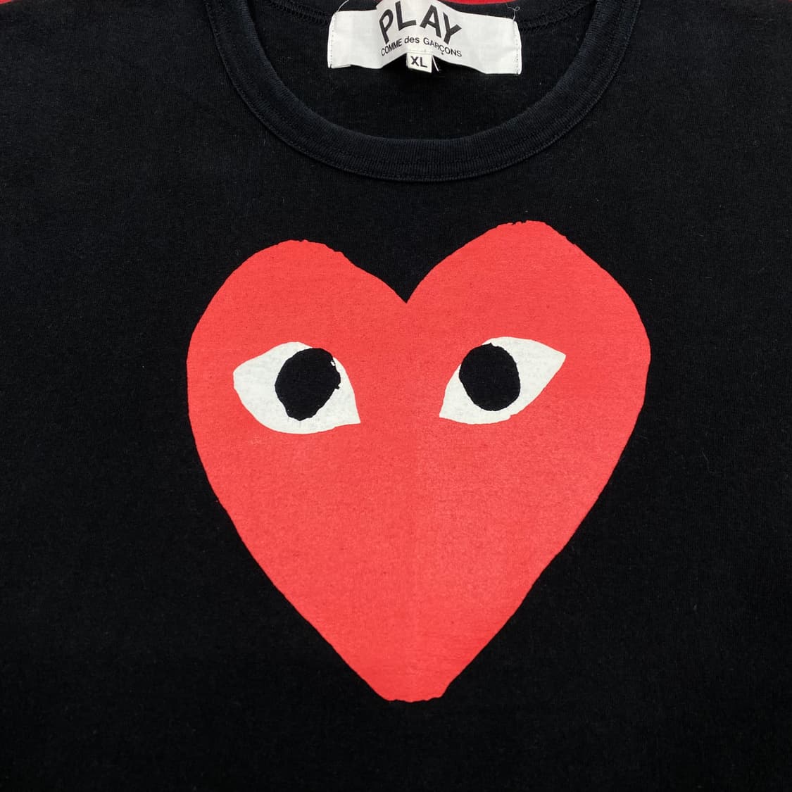 꼼데 레드하트 반팔티  XL 상품이미지4