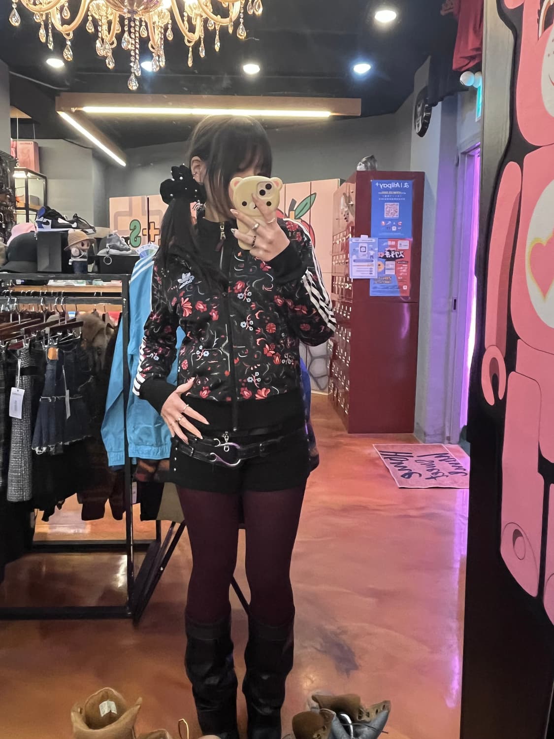 아디다스 트랙탑 크롭 져지 블랙 상품이미지1