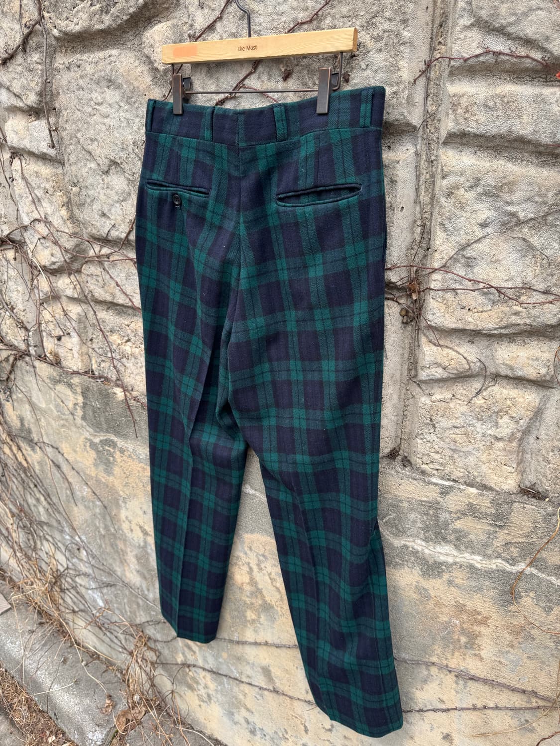 70~80s 펜들턴 빈티지 타탄체크 울 슬랙스 팬츠 32 상품이미지4