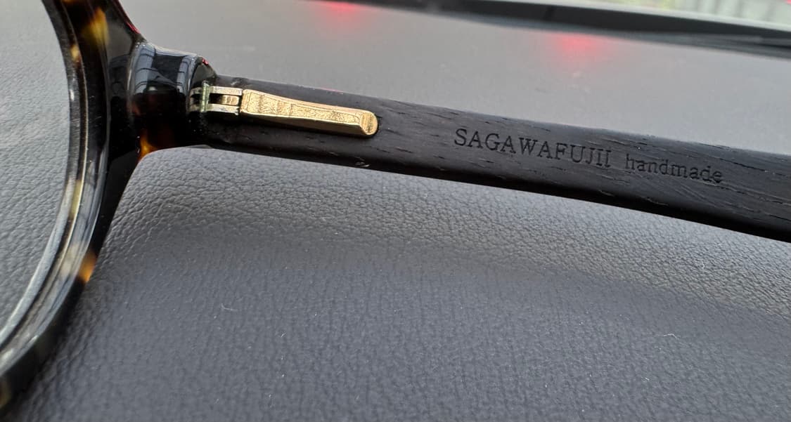 사가와후지이 테논 안경 (톨토이즈 컬러 + 우드) 상품이미지5