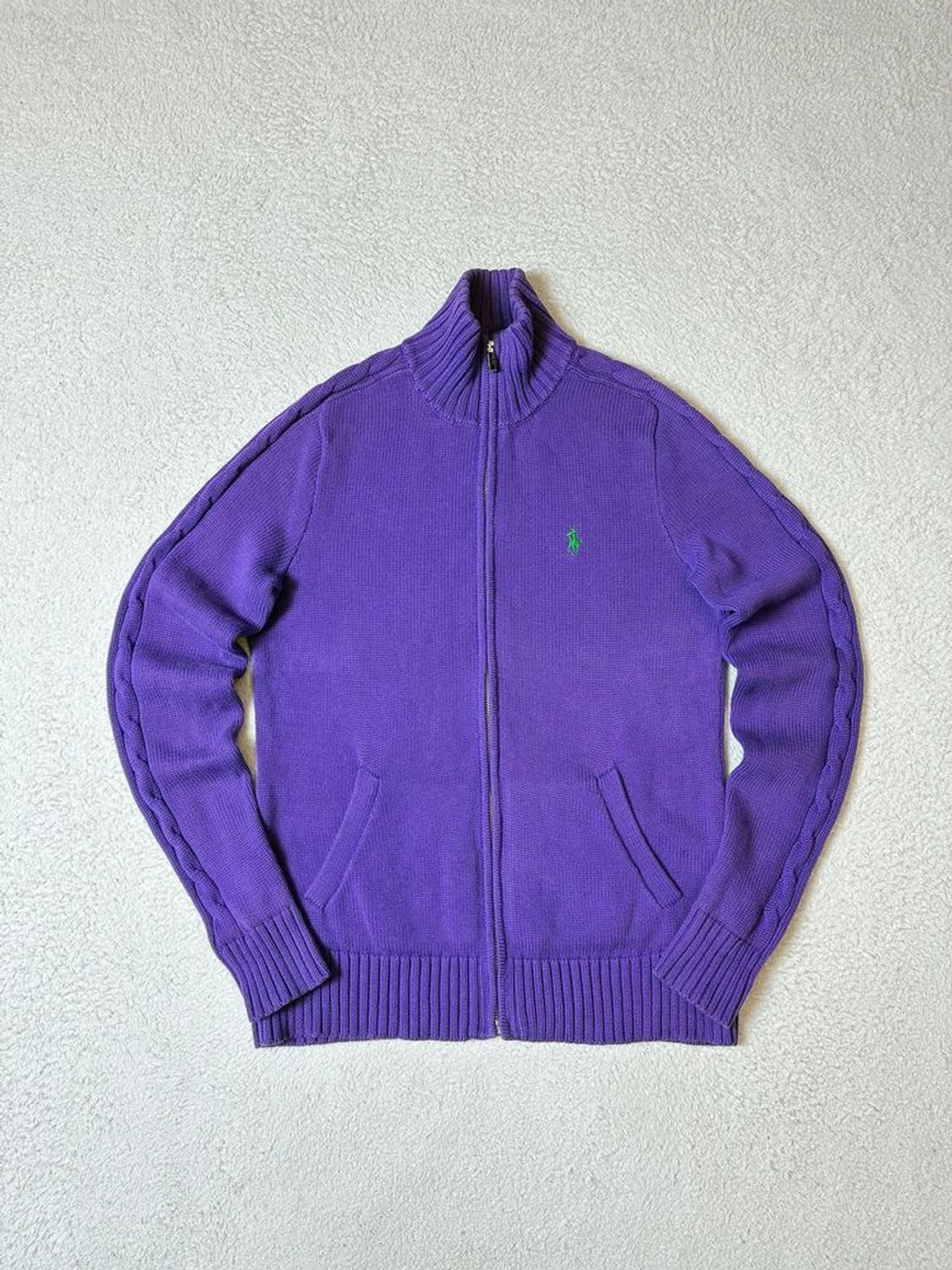 폴로 랄프로렌 00's 코튼 니트 풀집업 자켓 PN7168 상품이미지1