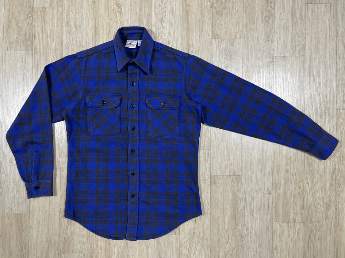 95) 70's 프렌티스 체크 플란넬 워크셔츠(미국제) 상품이미지1