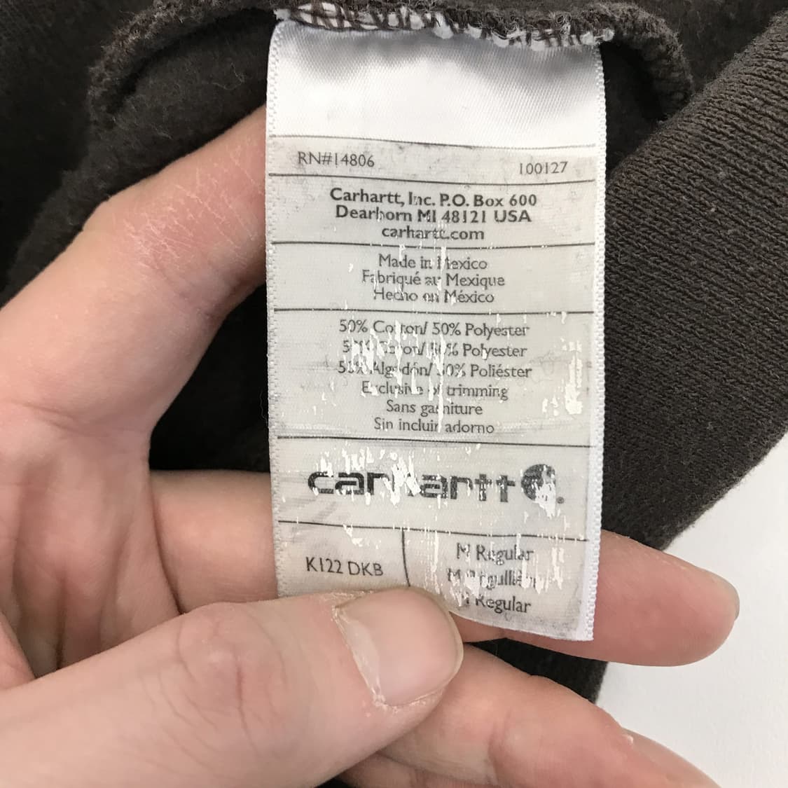 칼하트 초코브라운 후드집업 [M] 상품이미지5