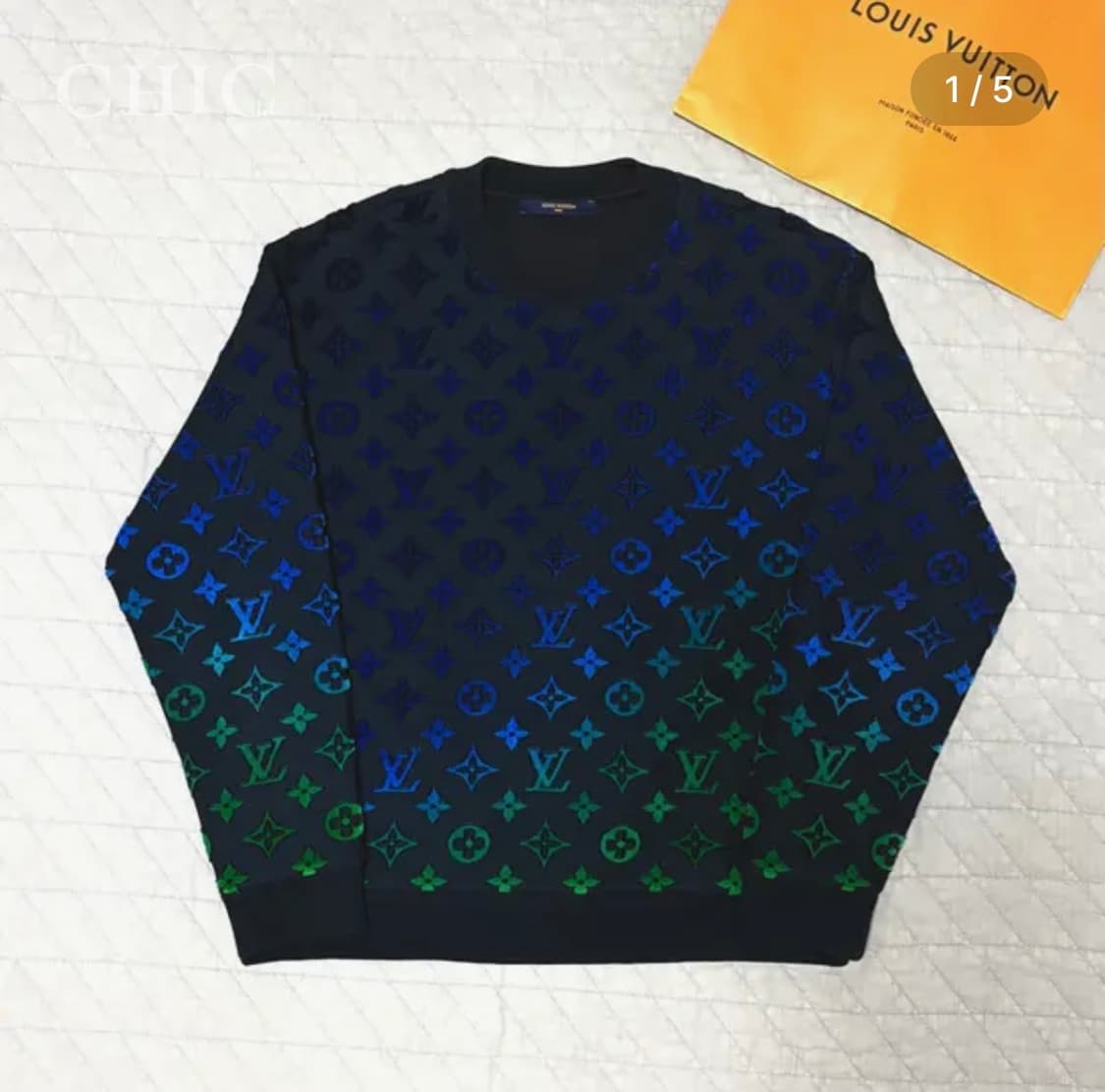 [루이비통 그라디언트 모노그램 필 쿠페 맨투맨 / 한정판] 상품이미지1