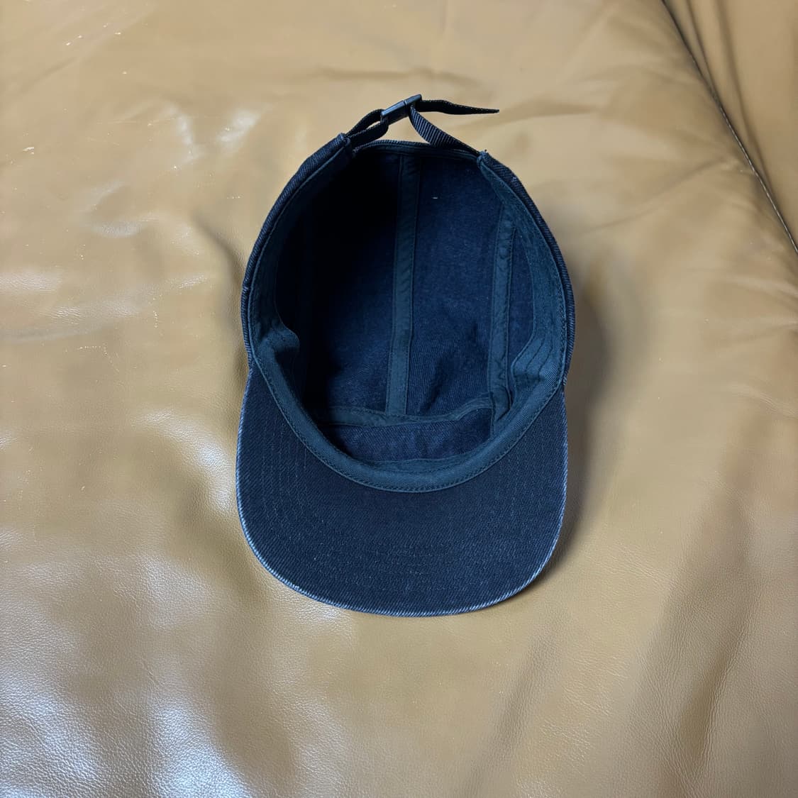 슈프림 캠프캡 모자 박스로고 데님 블랙 상품이미지6