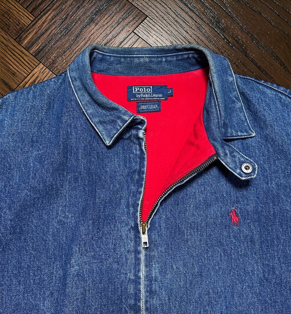 폴로 랄프로렌 90s 빈티지 데님 블루종 상품이미지3