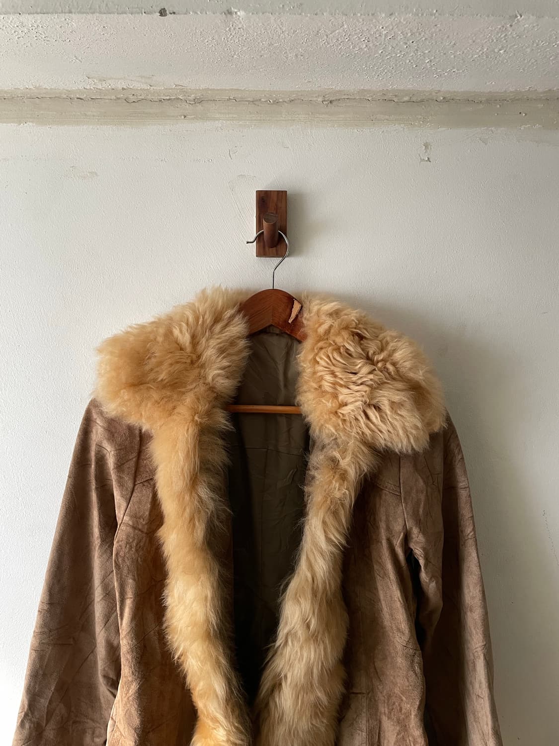 90's JPN Vintage Leather Fur Coat 상품이미지2