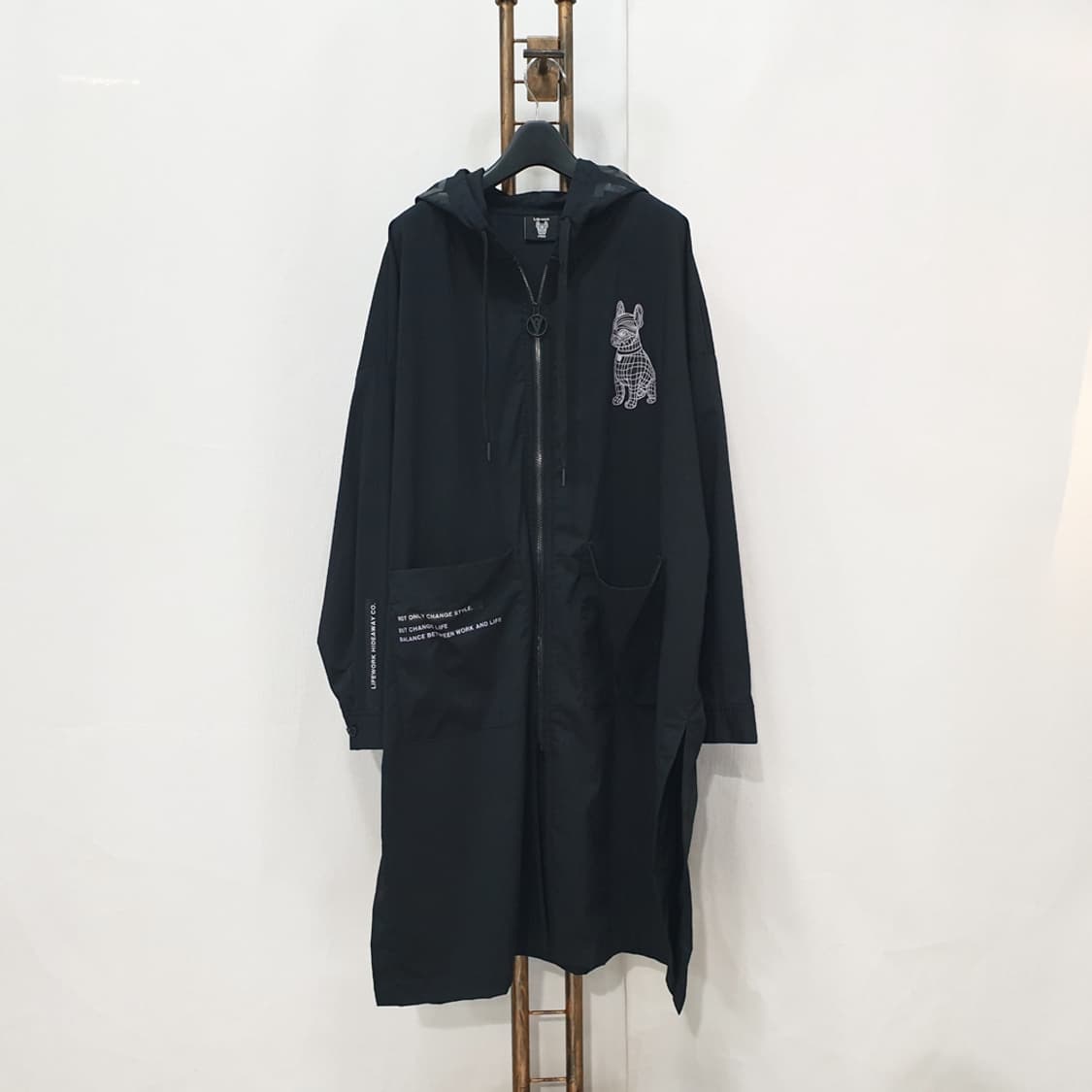 라이프워크 롱기장 후드 집업 셔츠 F 상품이미지1