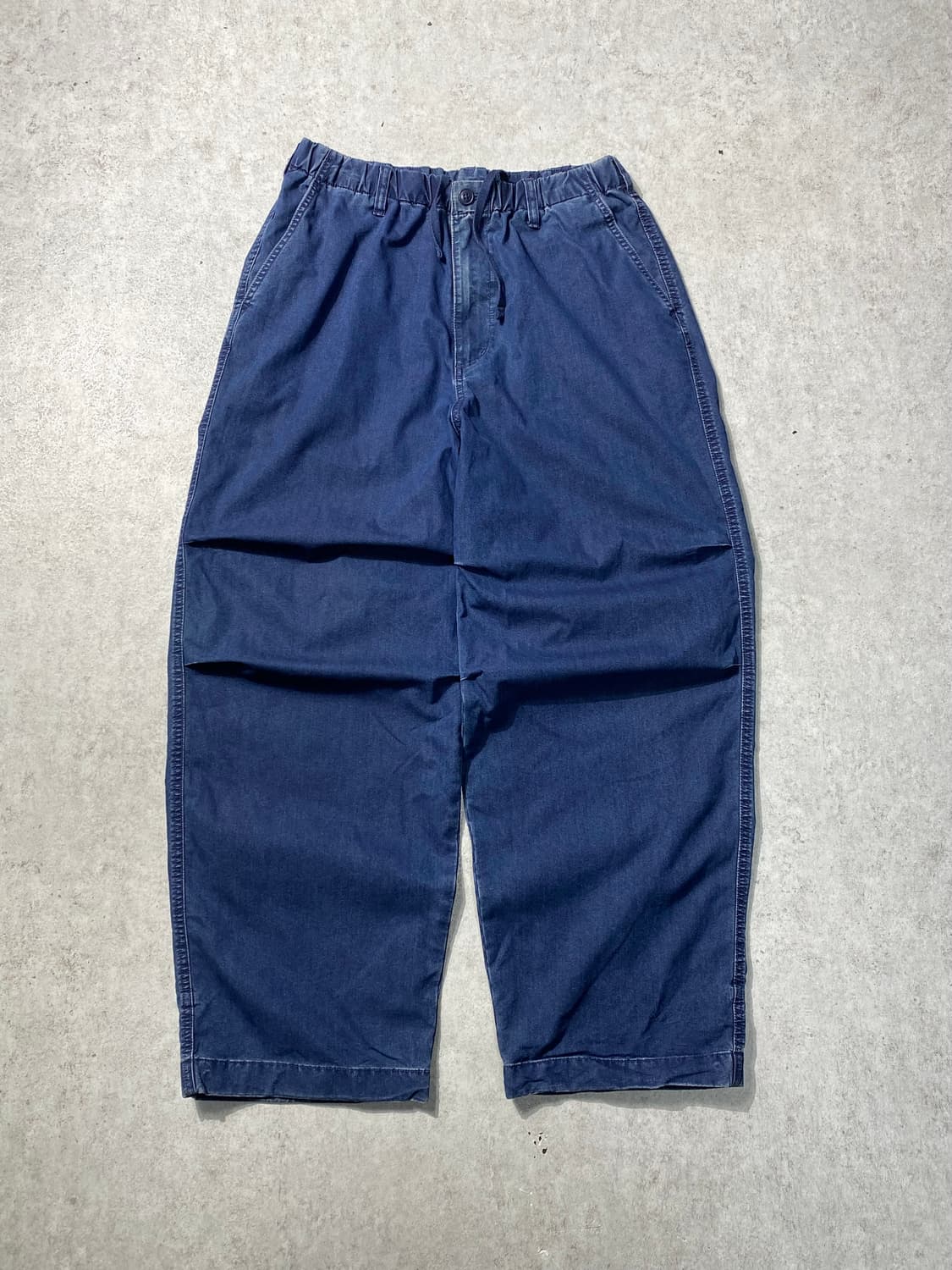 [M] Uniqlo C 유니클로 인디고 와이드핏 파라슈트 팬츠 상품이미지2