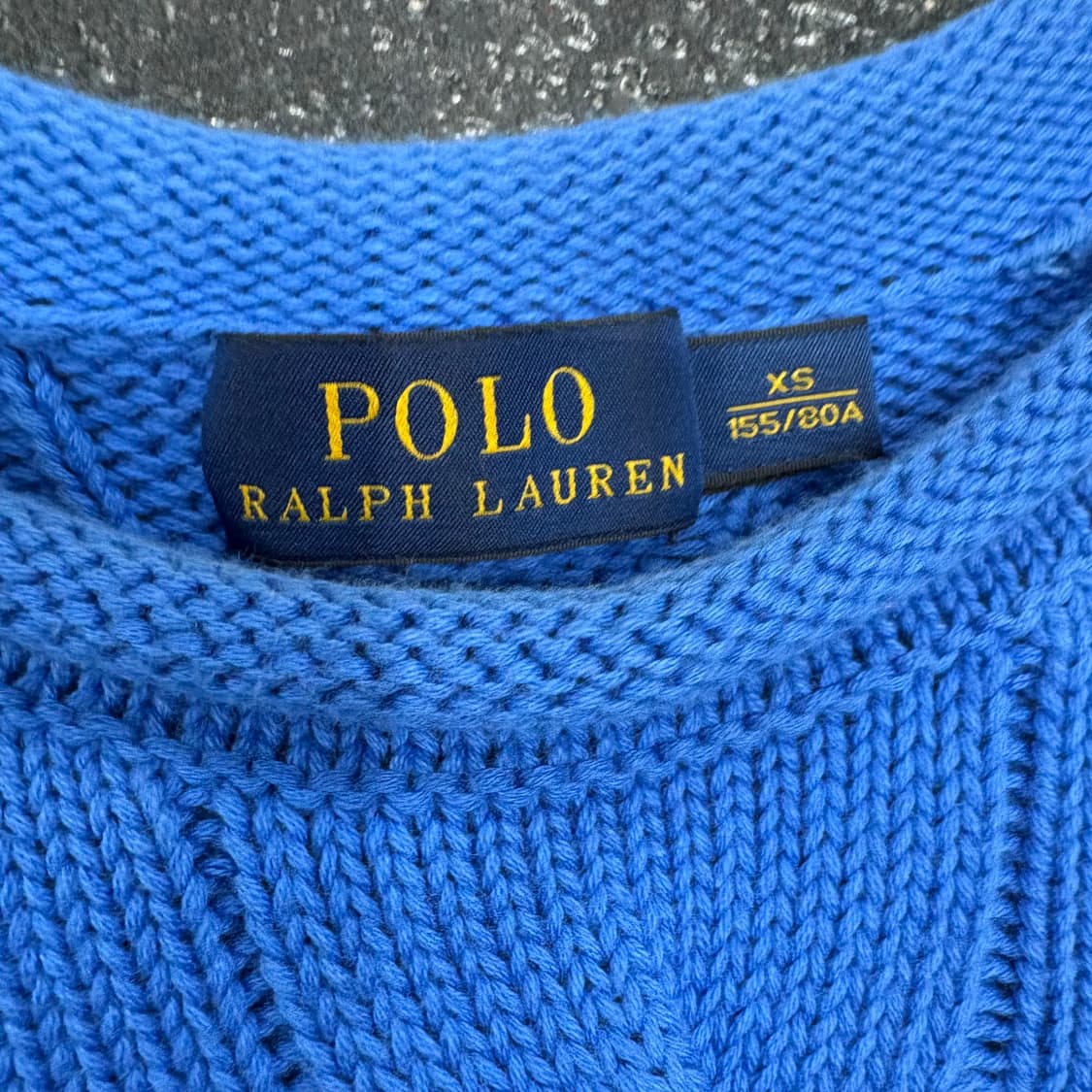 (90)폴로 랄프로렌 케이블 니트 블루 상품이미지4