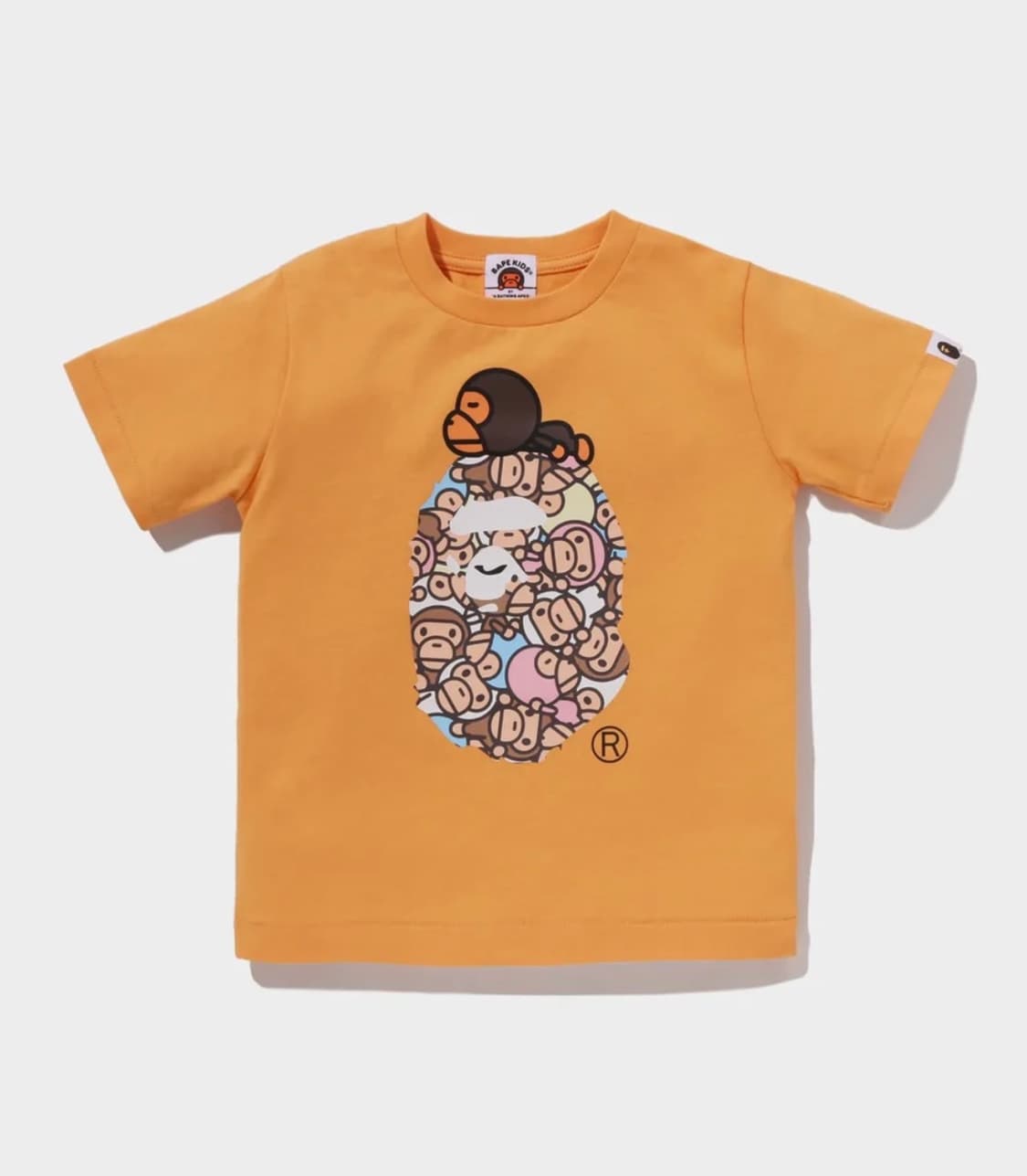 베이비 마일로 멀티 마일로 온 빅 에이프 티셔츠 ORANGE 상품이미지1