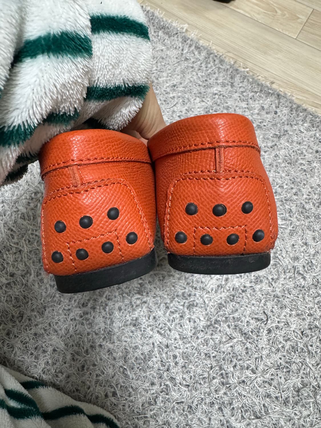 TOD'S 토즈 여성 드라이빙슈즈 로퍼 오렌지 37.5(245)사이즈 상품이미지4