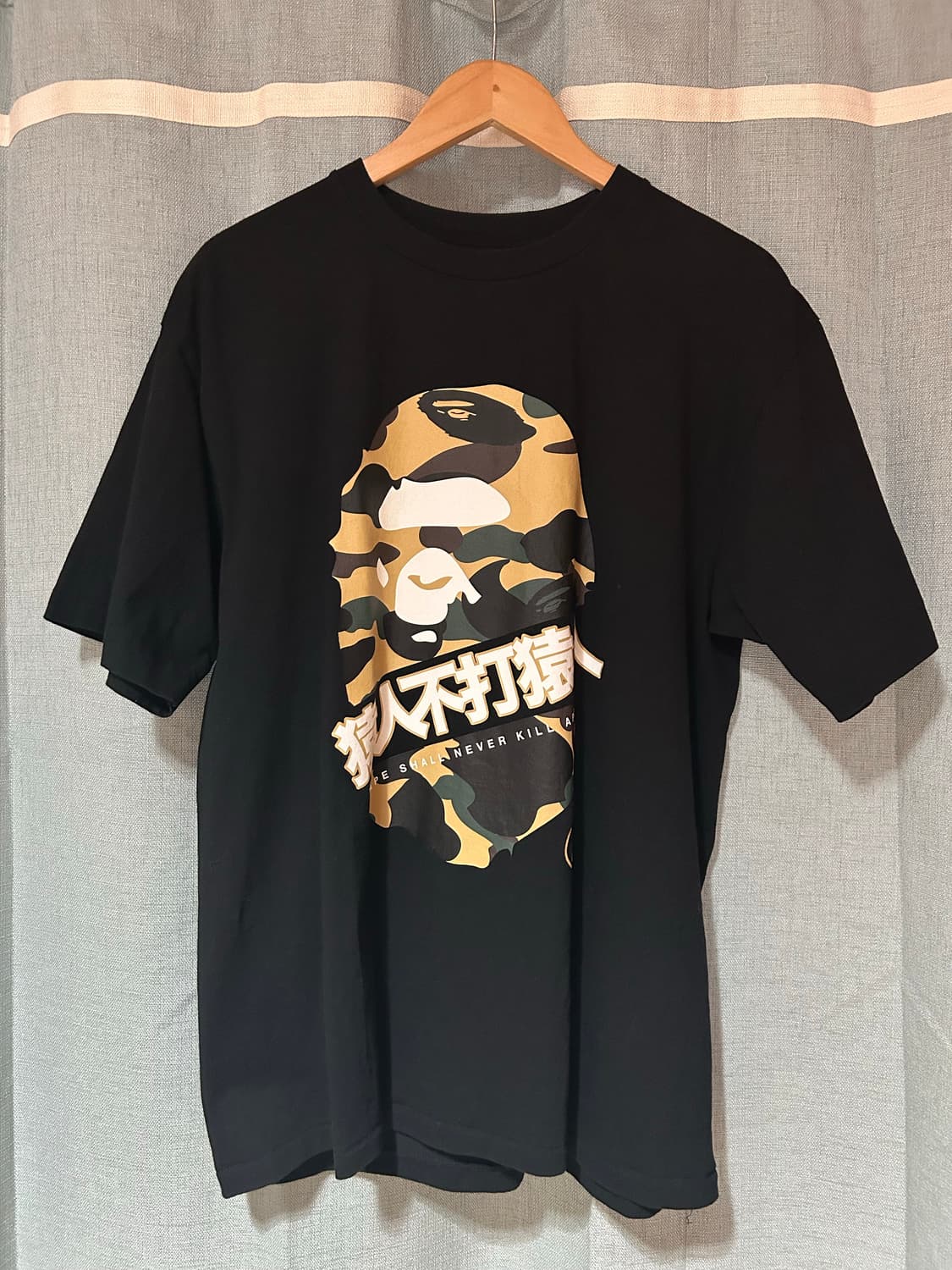 베이츠 퍼스트 카모 간지 블랙 티셔츠 2xl 상품이미지1