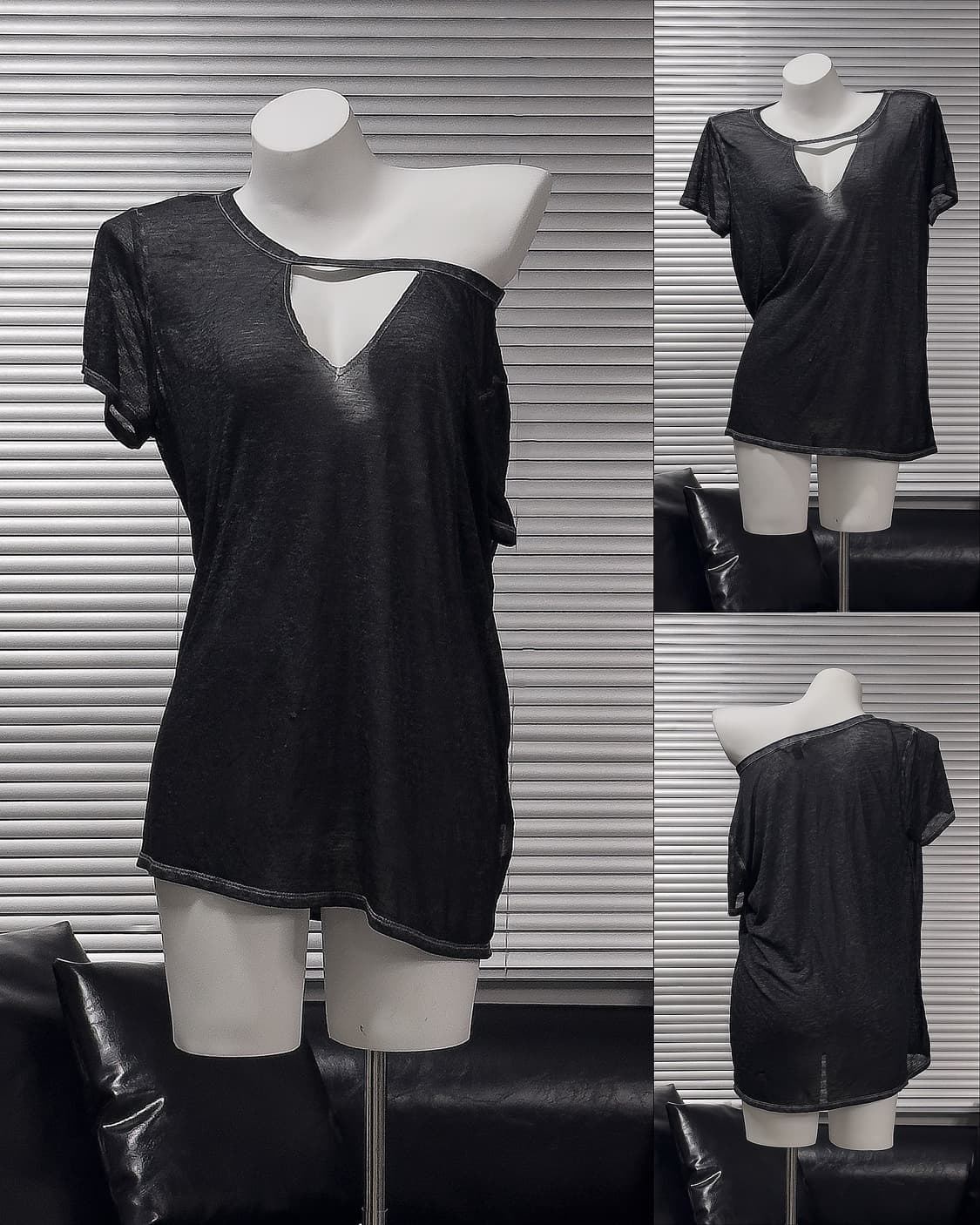 {Rock&Republic} Cutout Drape S/S Tee  상품이미지1