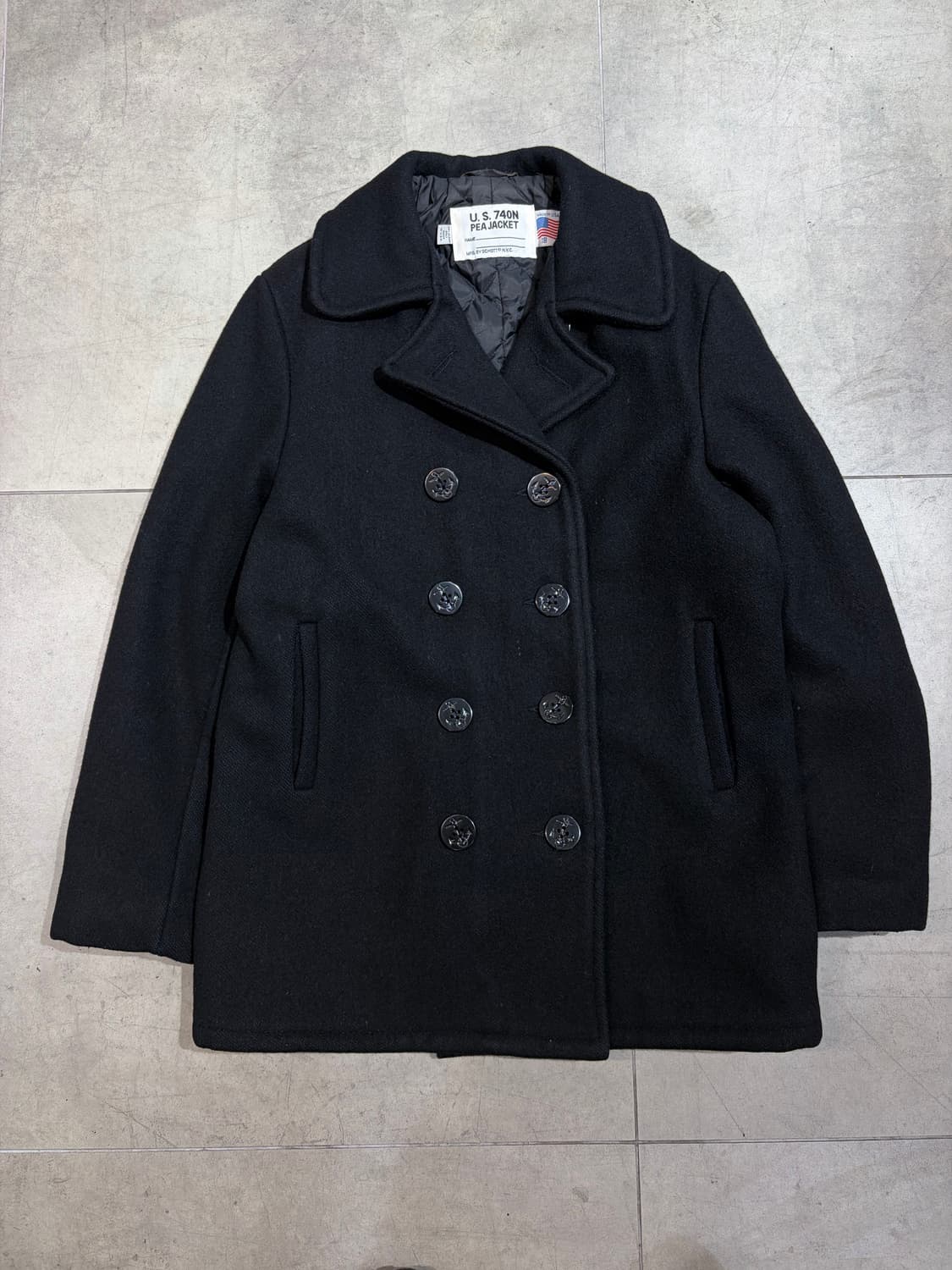 쇼트 헤비울 피코트 상품이미지1