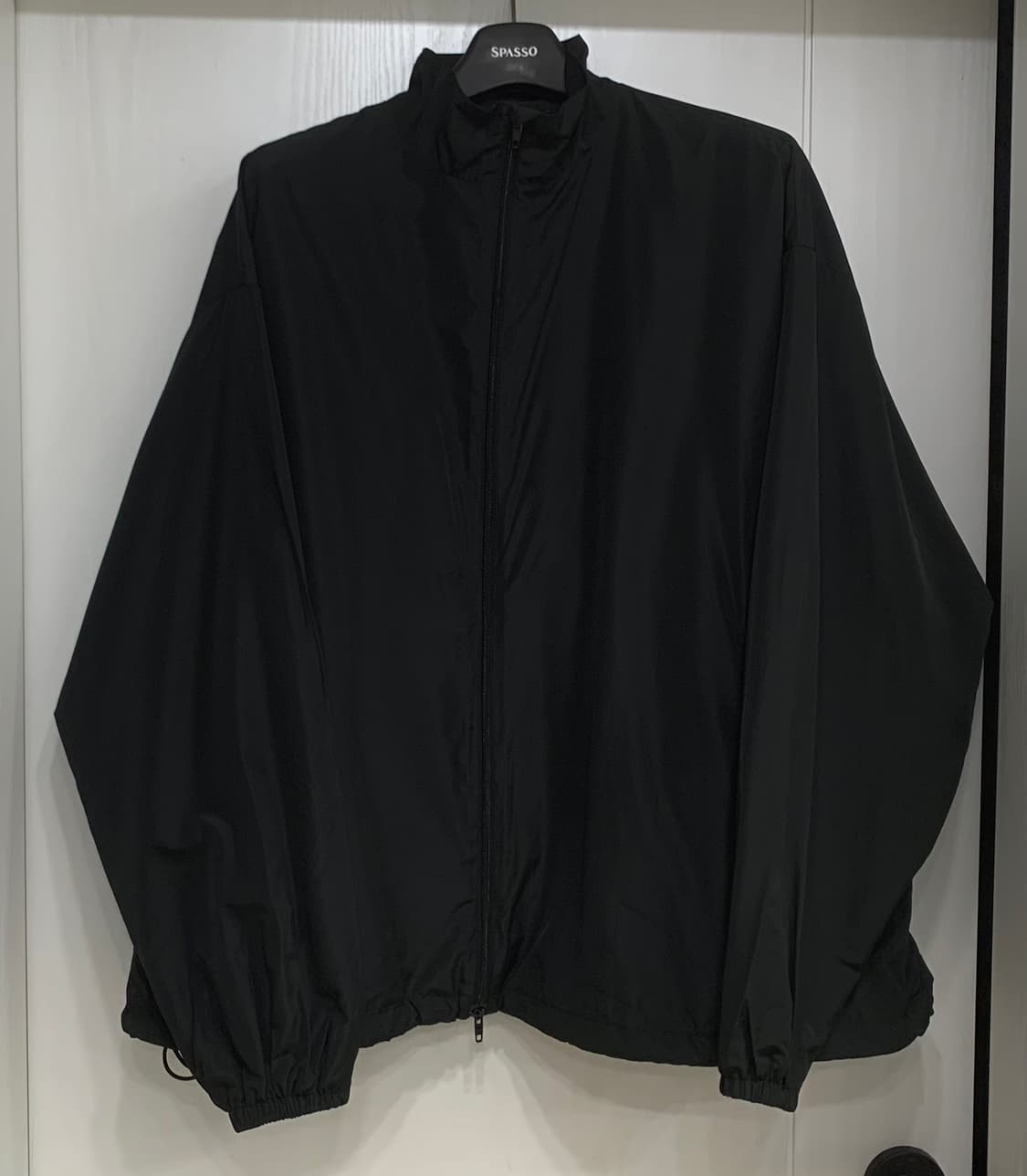 [M]발렌시아가 미니멀 로고 트랙 자켓 블랙 바람막이 상품이미지2