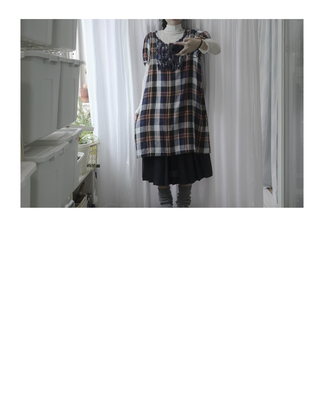 Maple check cottage dress 상품이미지4