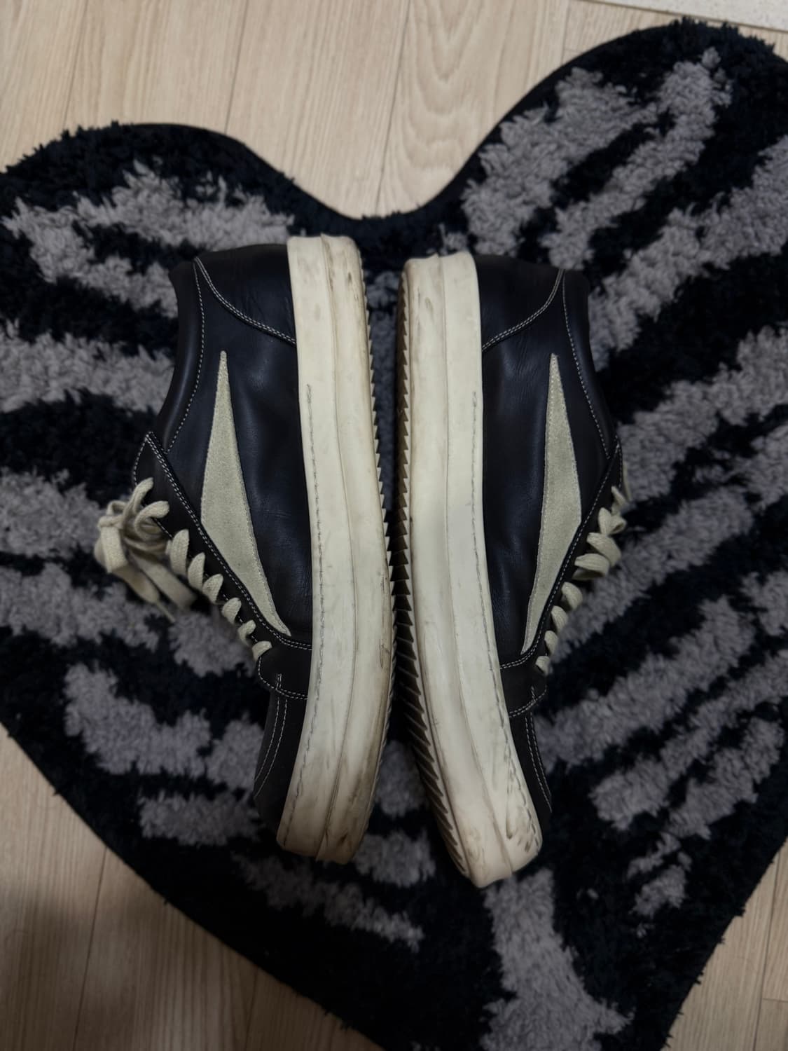 릭오웬스 룩소르 빈티지 레더 스니커즈 44 상품이미지6