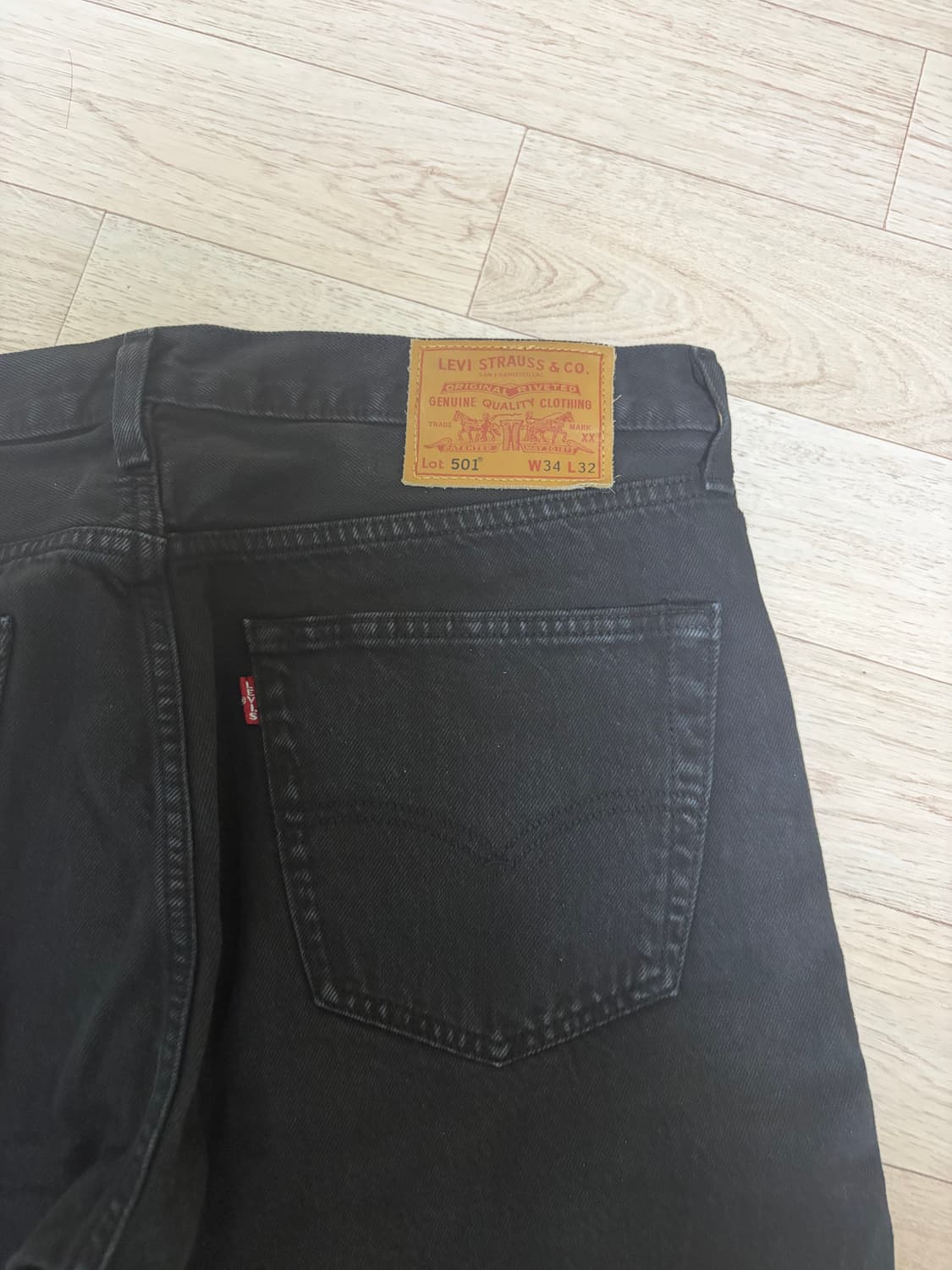 (34) 리바이스 501 블랙 청바지 상품이미지3