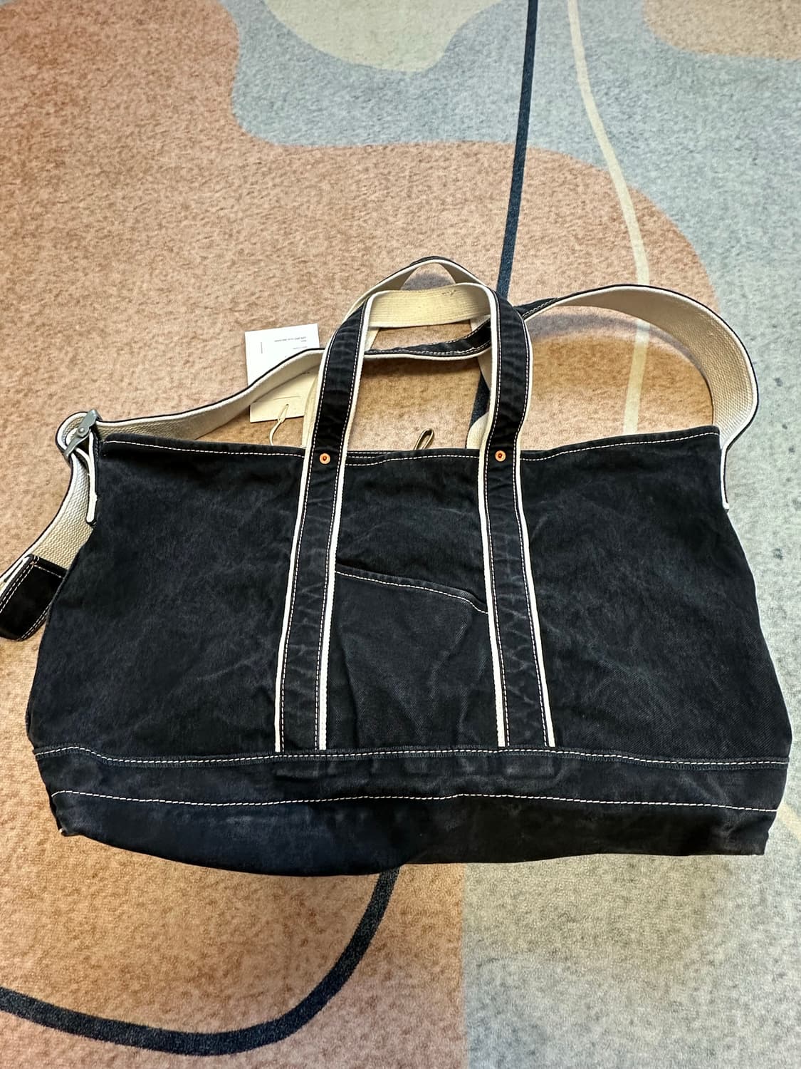 나이스네스(NICENESS)  L.lesh  숄더 토트백 블랙 상품이미지5