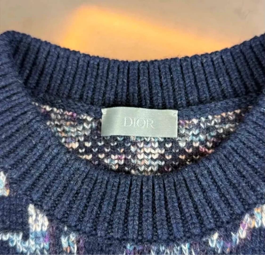 디올 오블리크 자카드 니트 L사이즈 급처 상품이미지3