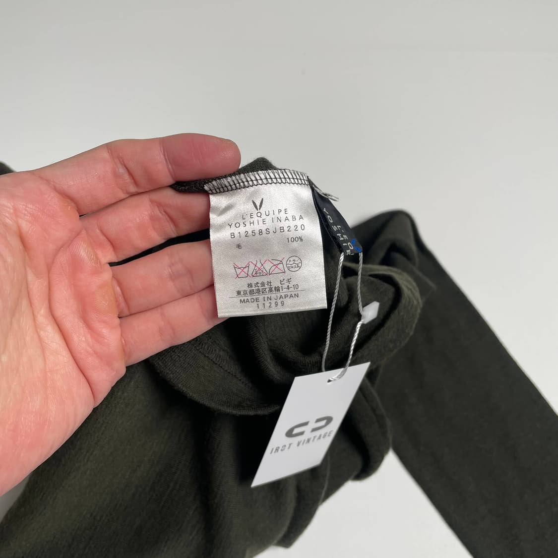 Yoshie inaba 울 100 비즈 프린트 롱 슬리브 상품이미지5