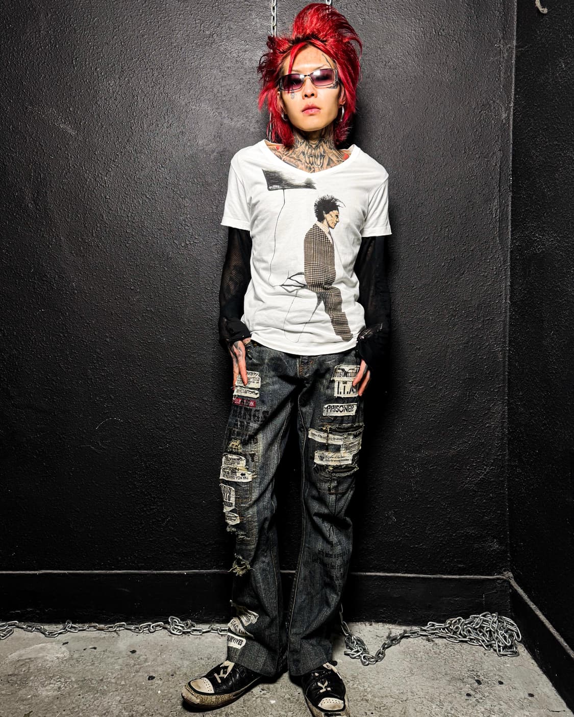 IN THE ATTIC – Graphic Stud Bootcut Deni 상품이미지1