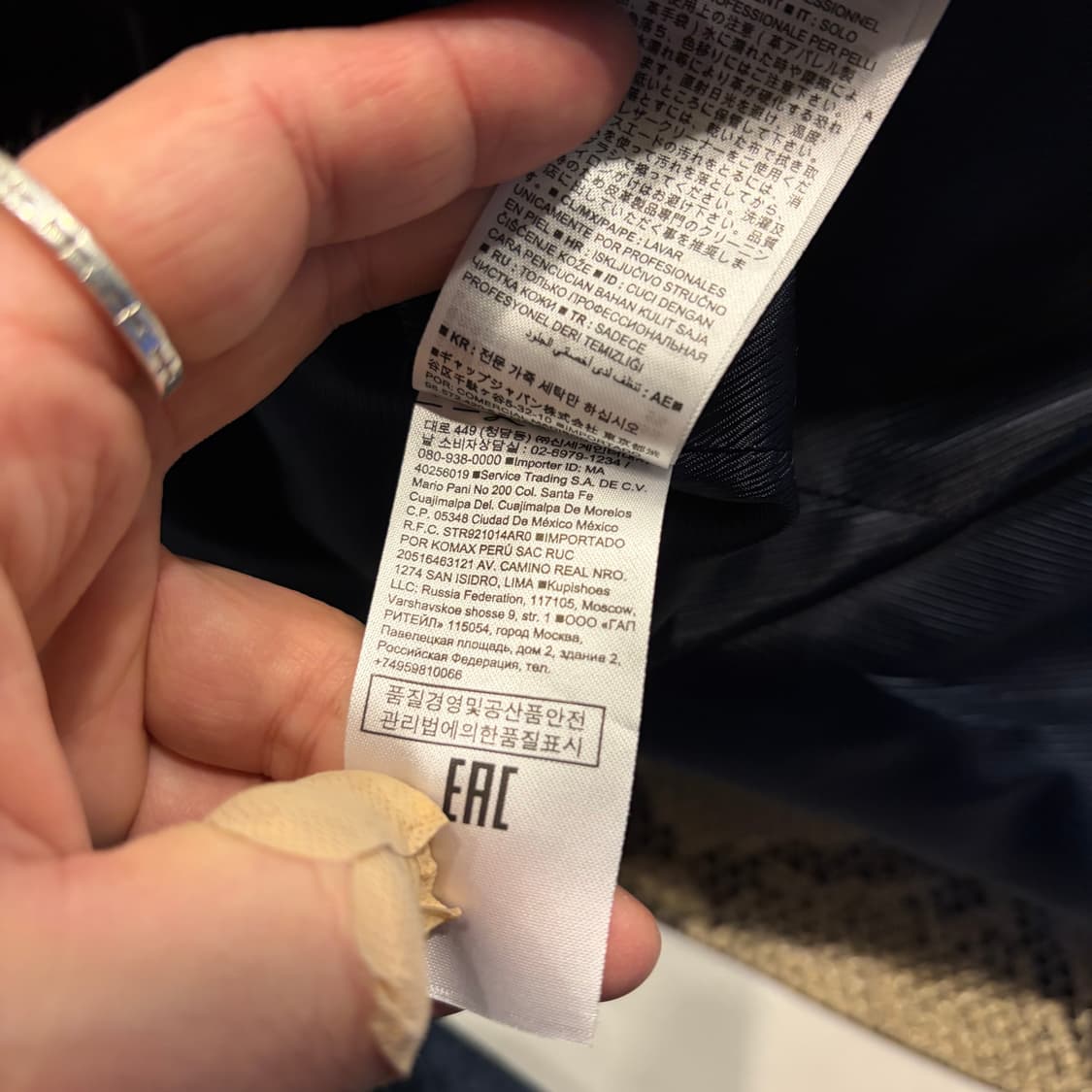 [S] 바나나리퍼블릭 올리비아 팔레르모 파이톤 패턴 트렌치 코트 C719 상품이미지8