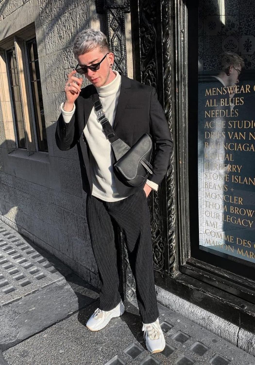 디올 새들백 그레인카프스킨 블랙 상품이미지10