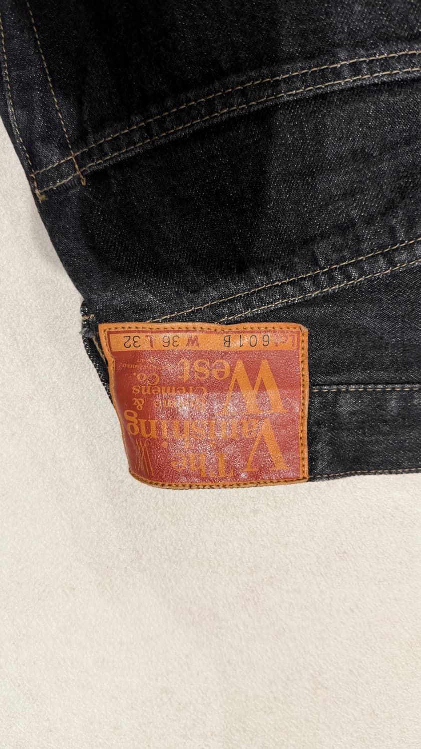 프리휠러스 601B 데님 팬츠 블랙 36 상품이미지8