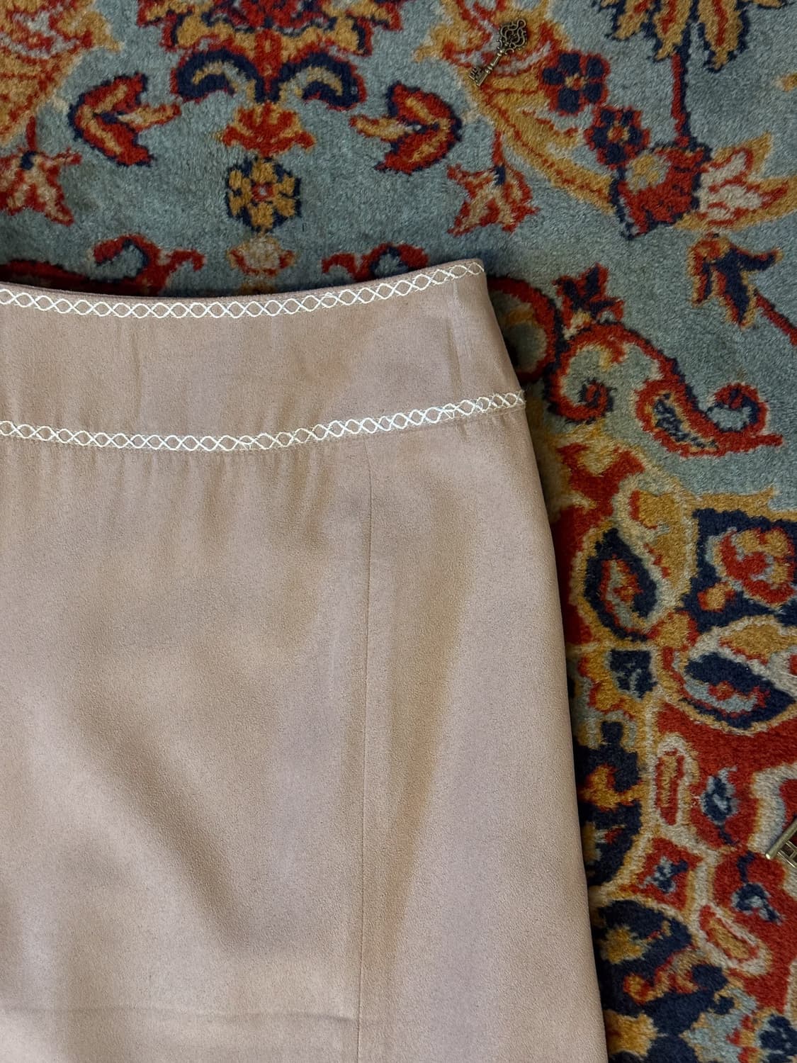 Suede Stitched Skirt 0064 상품이미지3