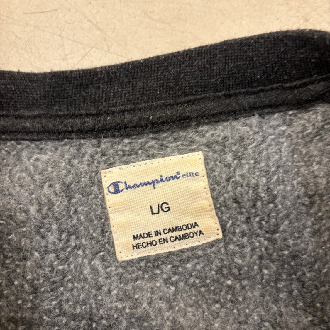 챔피온 빅로고 차콜 맨투맨 상품이미지3