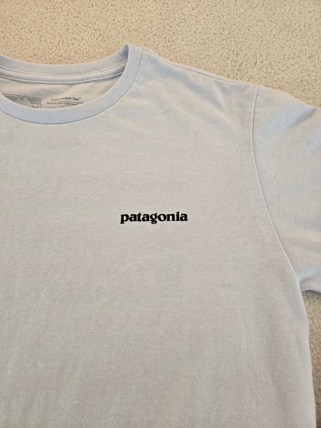 파타고니아 긴팔 슬라브티셔츠 하늘색(흰색에 가까움) S 상품이미지2