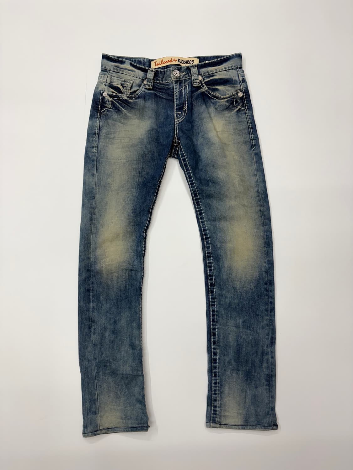 (30) BUCKAROO 버커루 빈티지 워싱 중청 스트레이트 데님 팬츠  상품이미지1