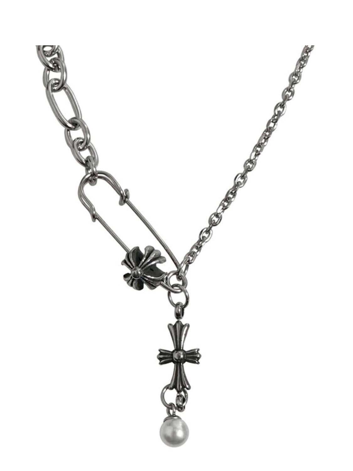 오퓨즈 pearl drop necklace펄 드롭 목걸이 상품이미지1