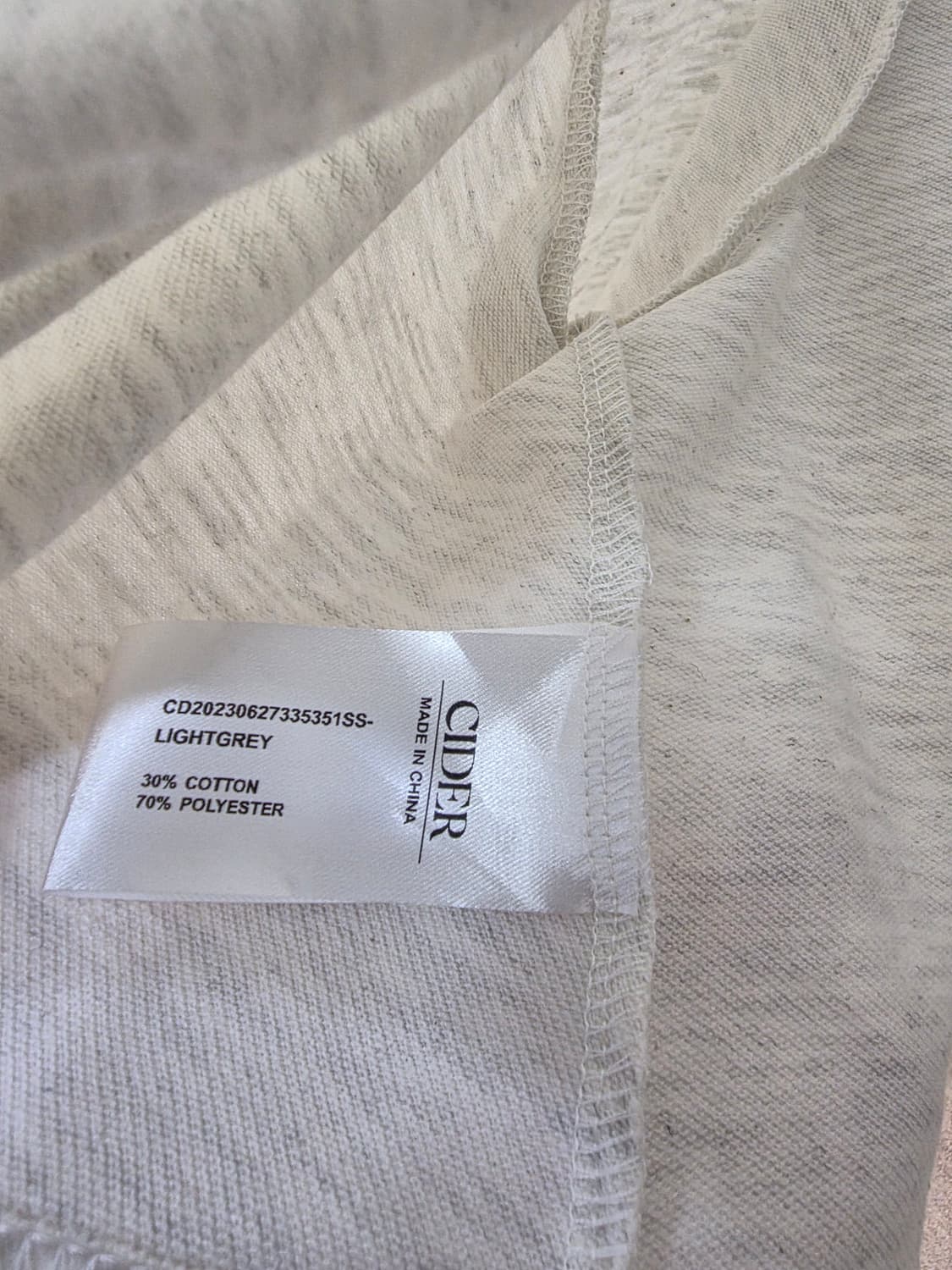 CIDER 샵사이다 크롭 스트링 티셔츠 상품이미지5