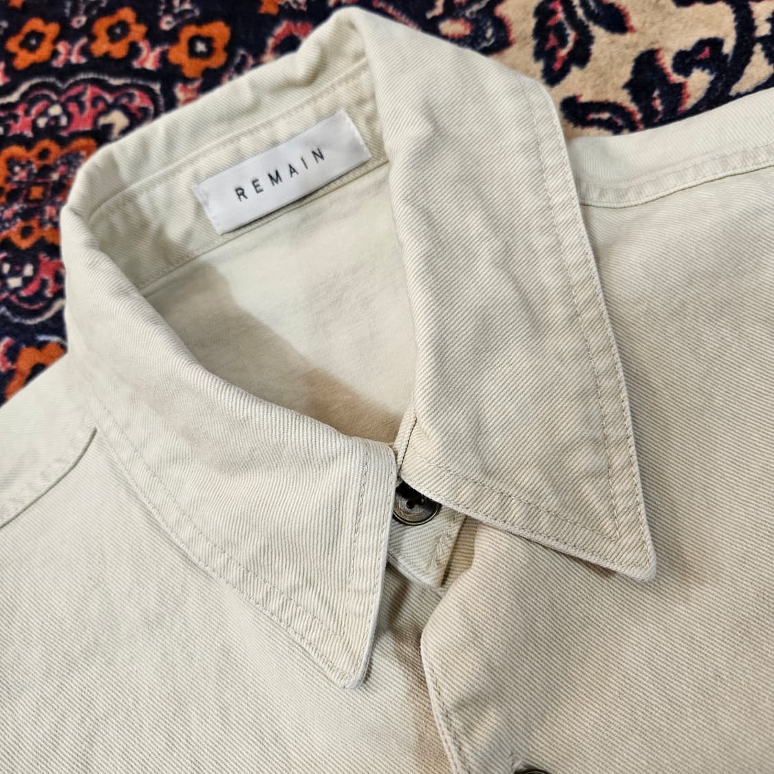 REMAIN 가죽패치 워크웨어 반팔셔츠 Free 상품이미지5