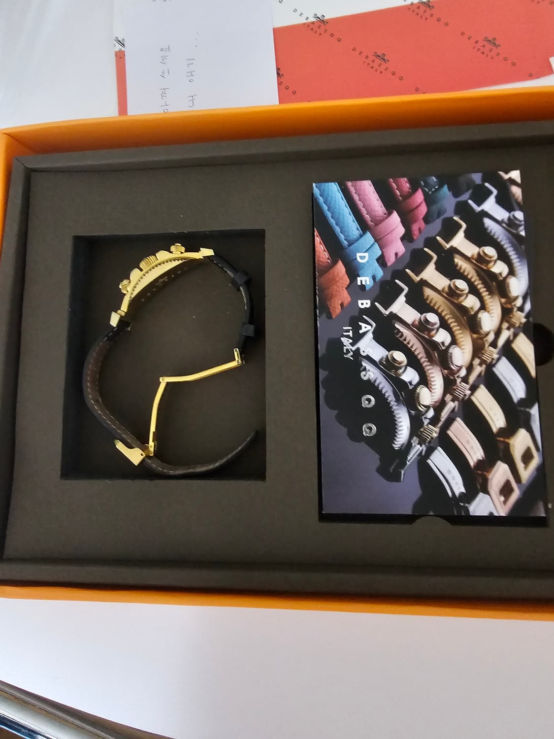 드바스크 가죽 금장 팔찌(free/공용) 상품이미지6