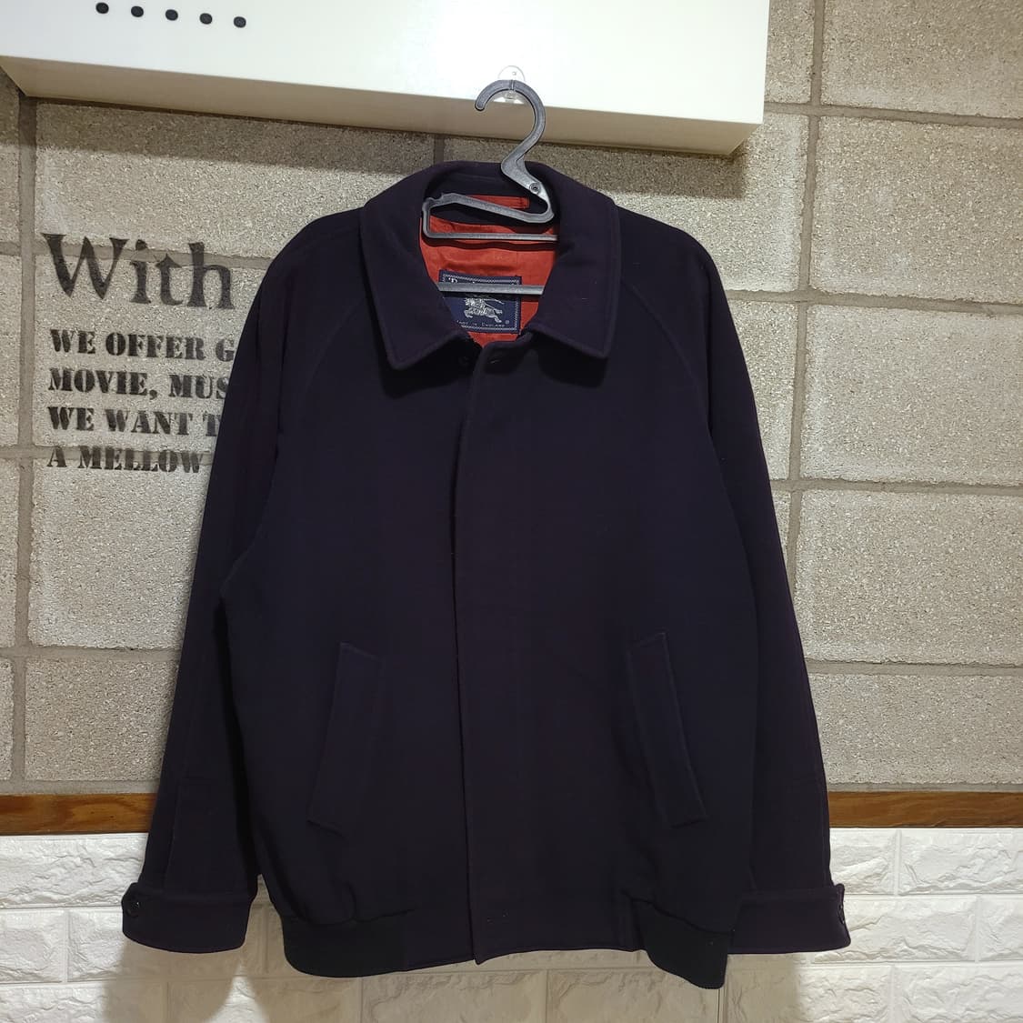 버버리 울 블루종 자켓 상품이미지1