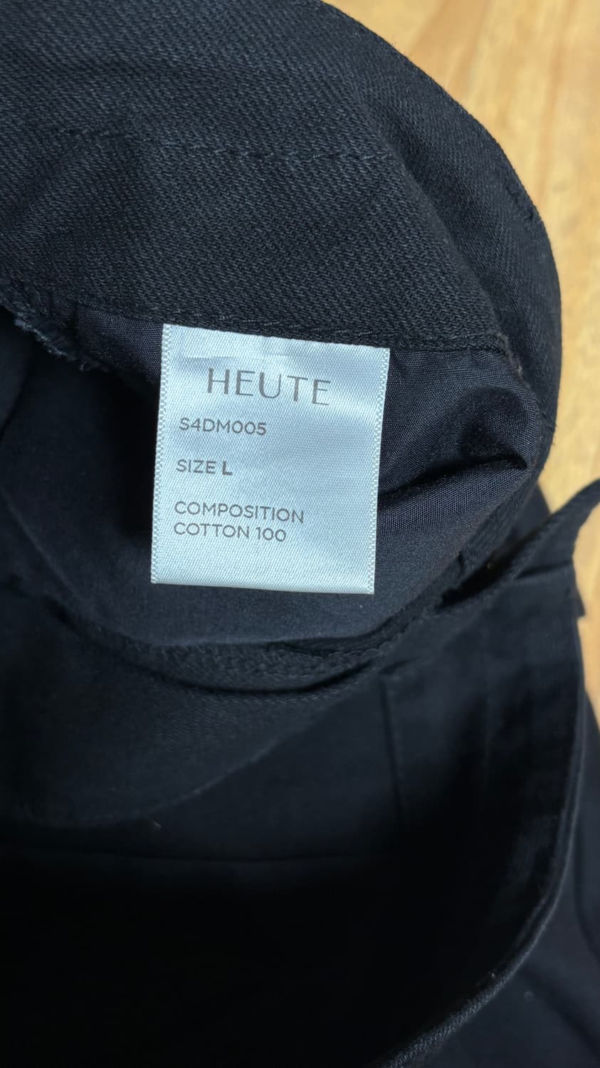 [L] HEUTE 패치 워크 팬츠 블랙 상품이미지5