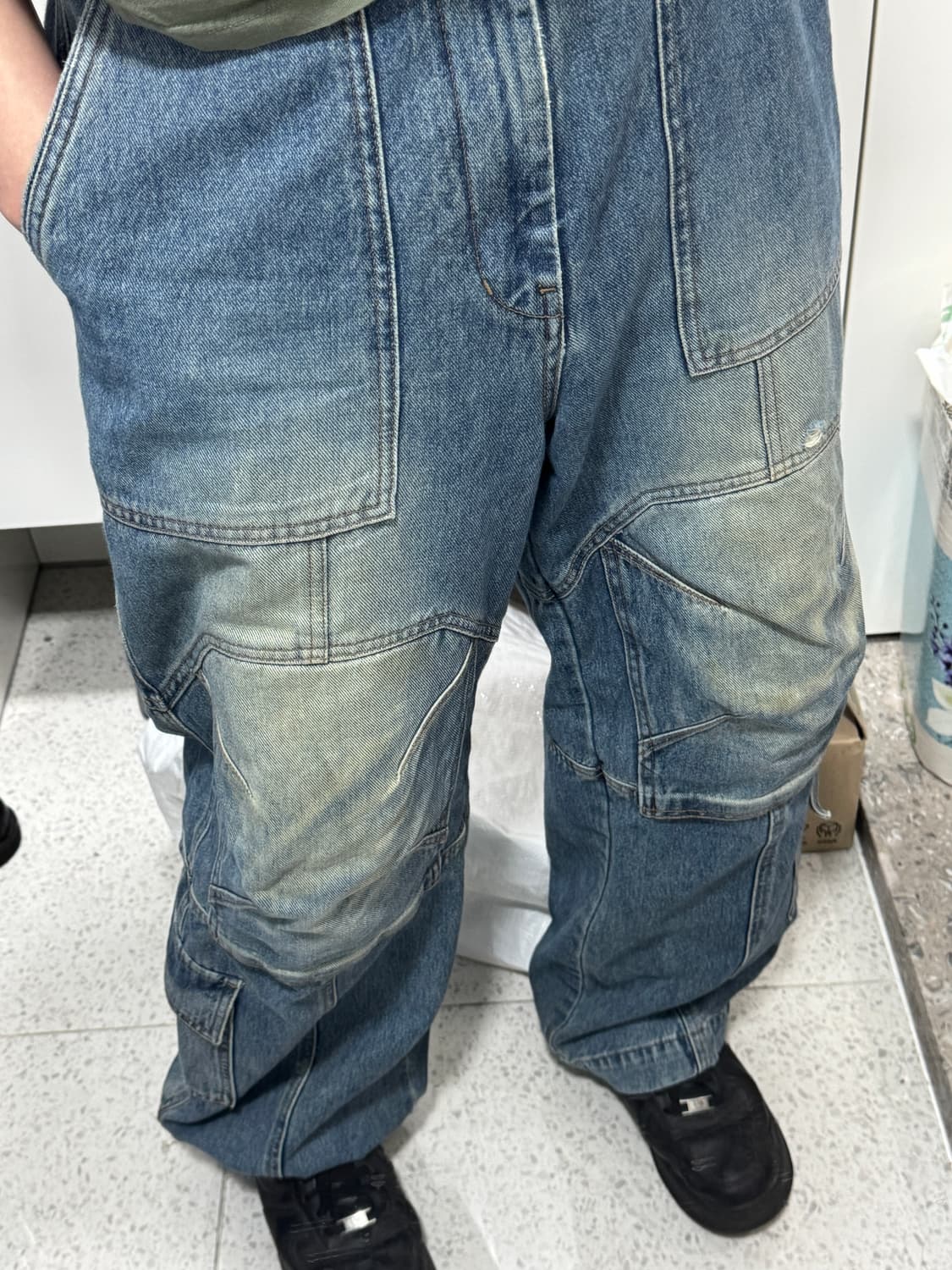 준지 후라쉬 카고 데님팬츠 junnj (46) 상품이미지7