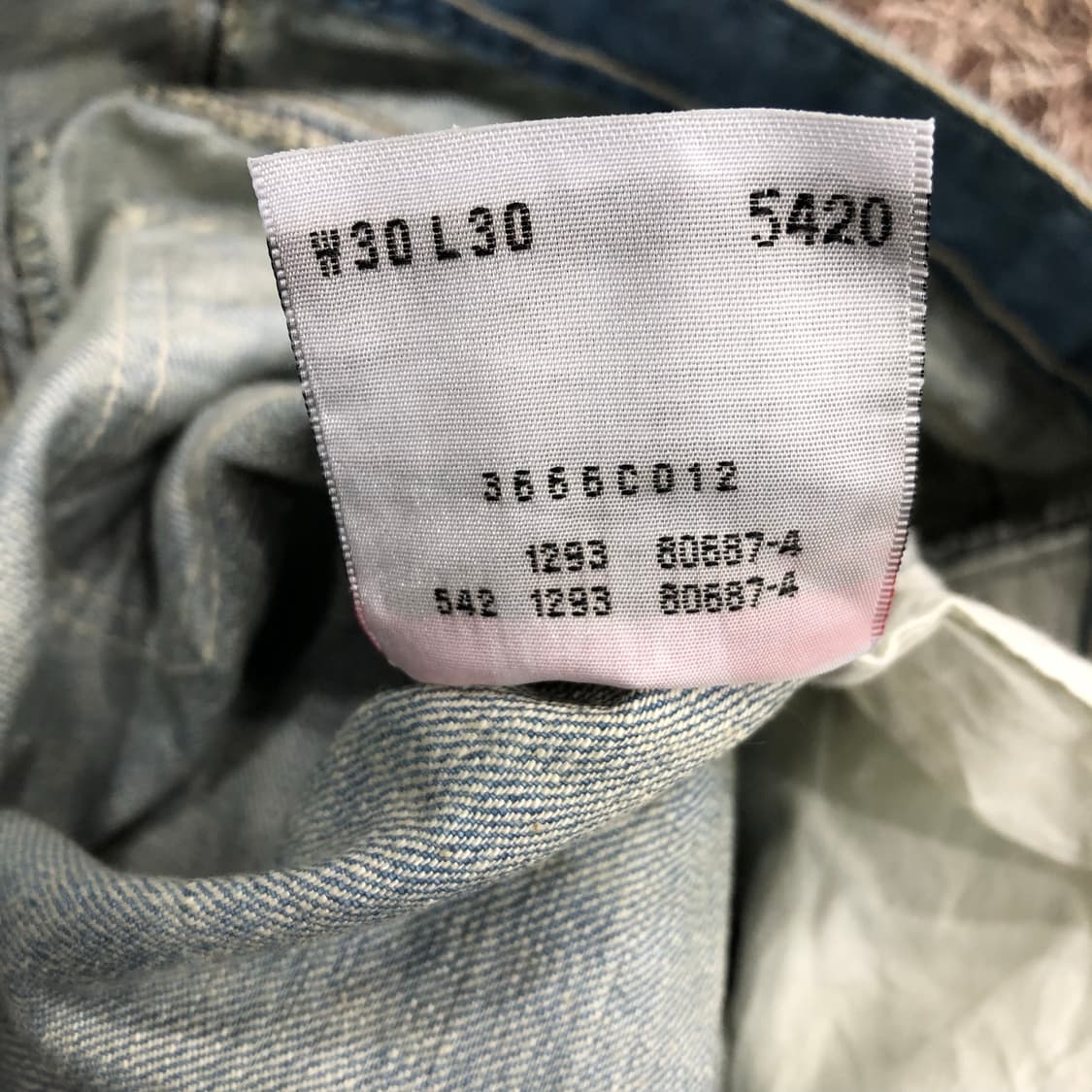 데드스탁 리바이스 506 USA 워싱 데님 팬츠 상품이미지8