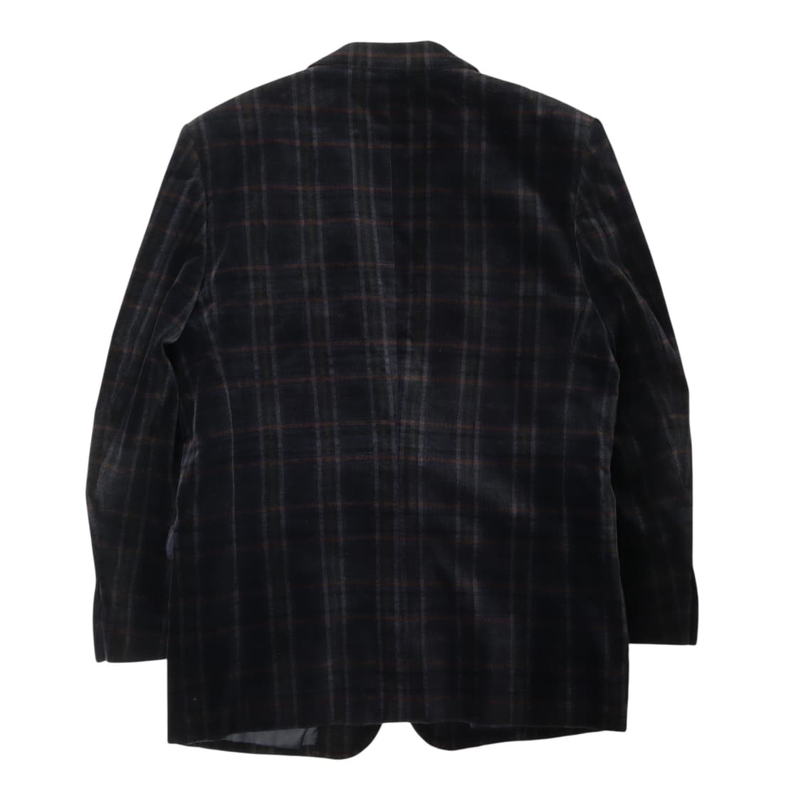 입생로랑 벨벳 체크 실버 2B 자켓 상품이미지5