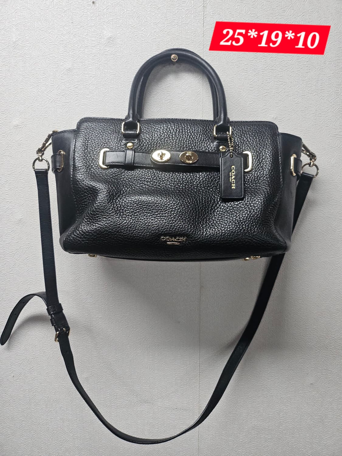 코치 스웨거 27 인 페블 레더 크로스  토드백 상품이미지1