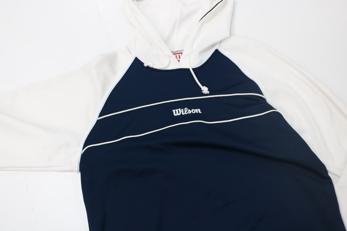 Wilson 윌슨 빈티지 재팬라인 래글런 배색 후디 (M) 상품이미지3