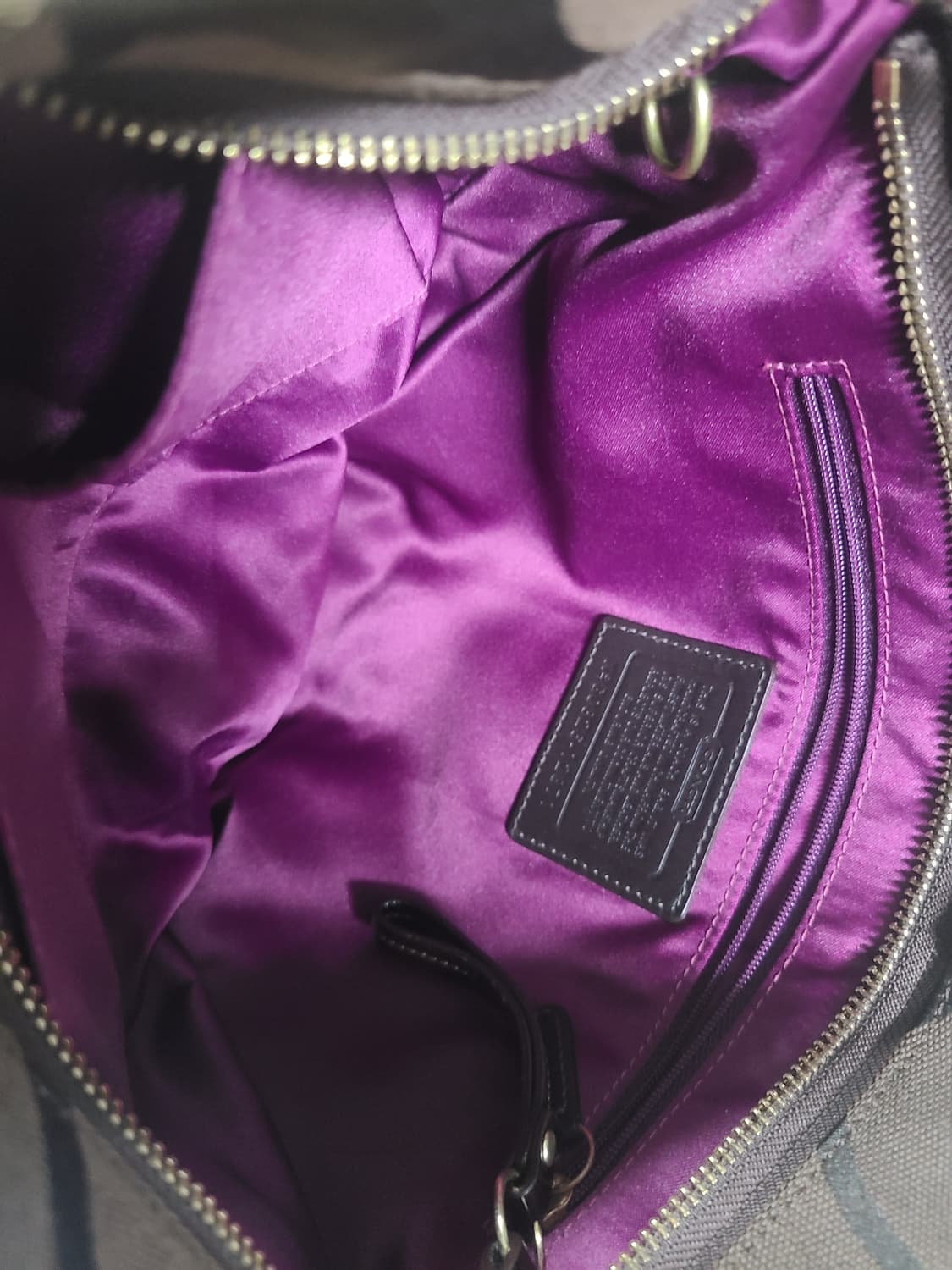 코치 브라운 시그니처 숄더백 상품이미지6