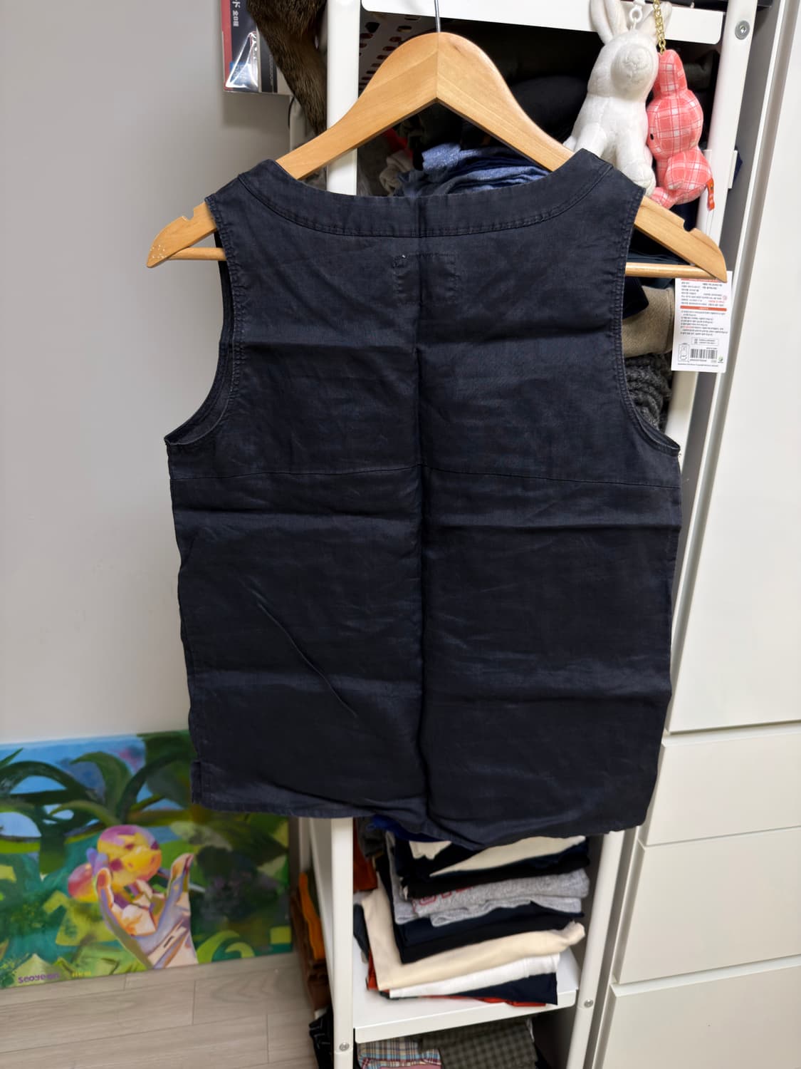 버튼 슬리브리스 상품이미지2