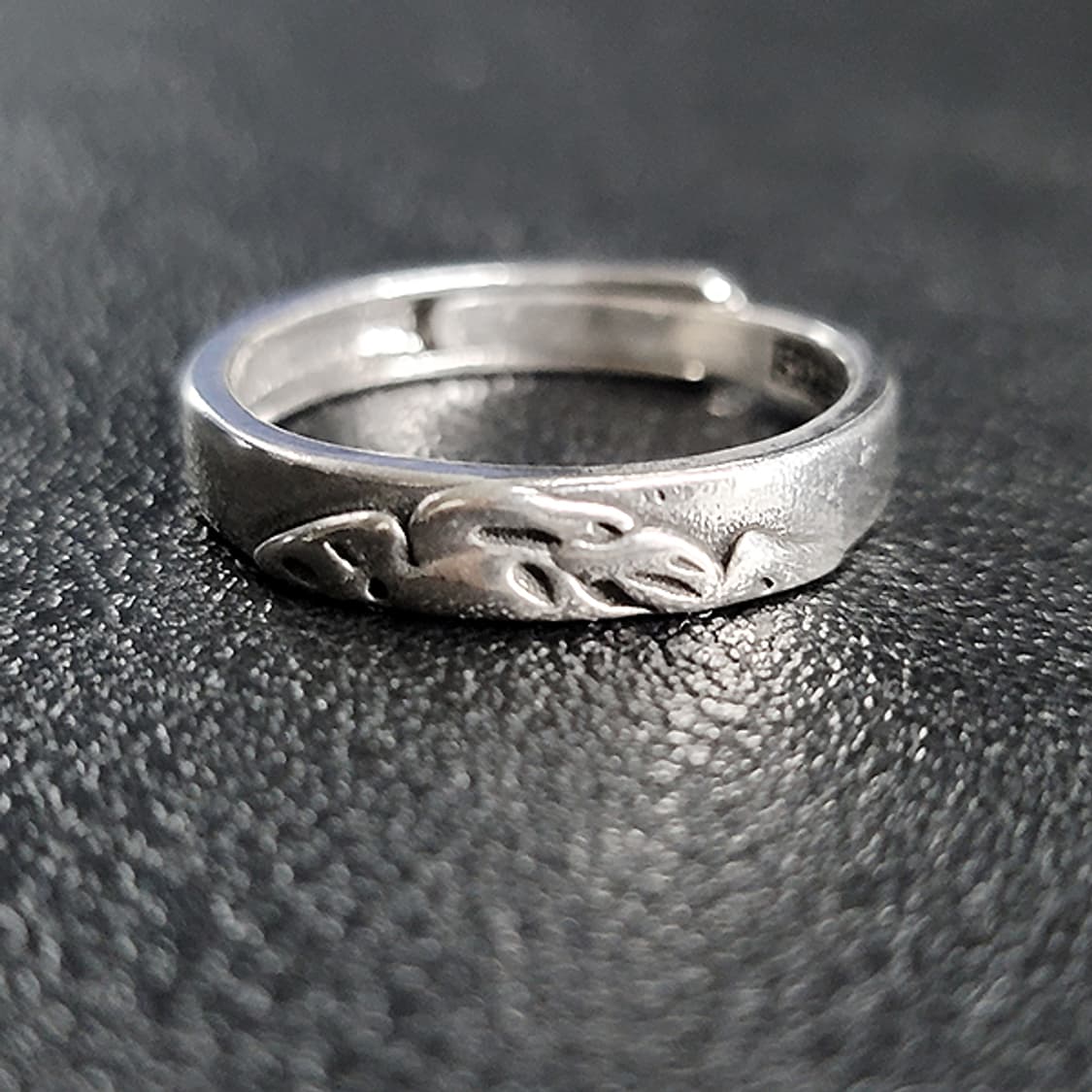 Ghost 실버 남자 엔틱 빈티지 명품 생명 조각 유령 반지 상품이미지3